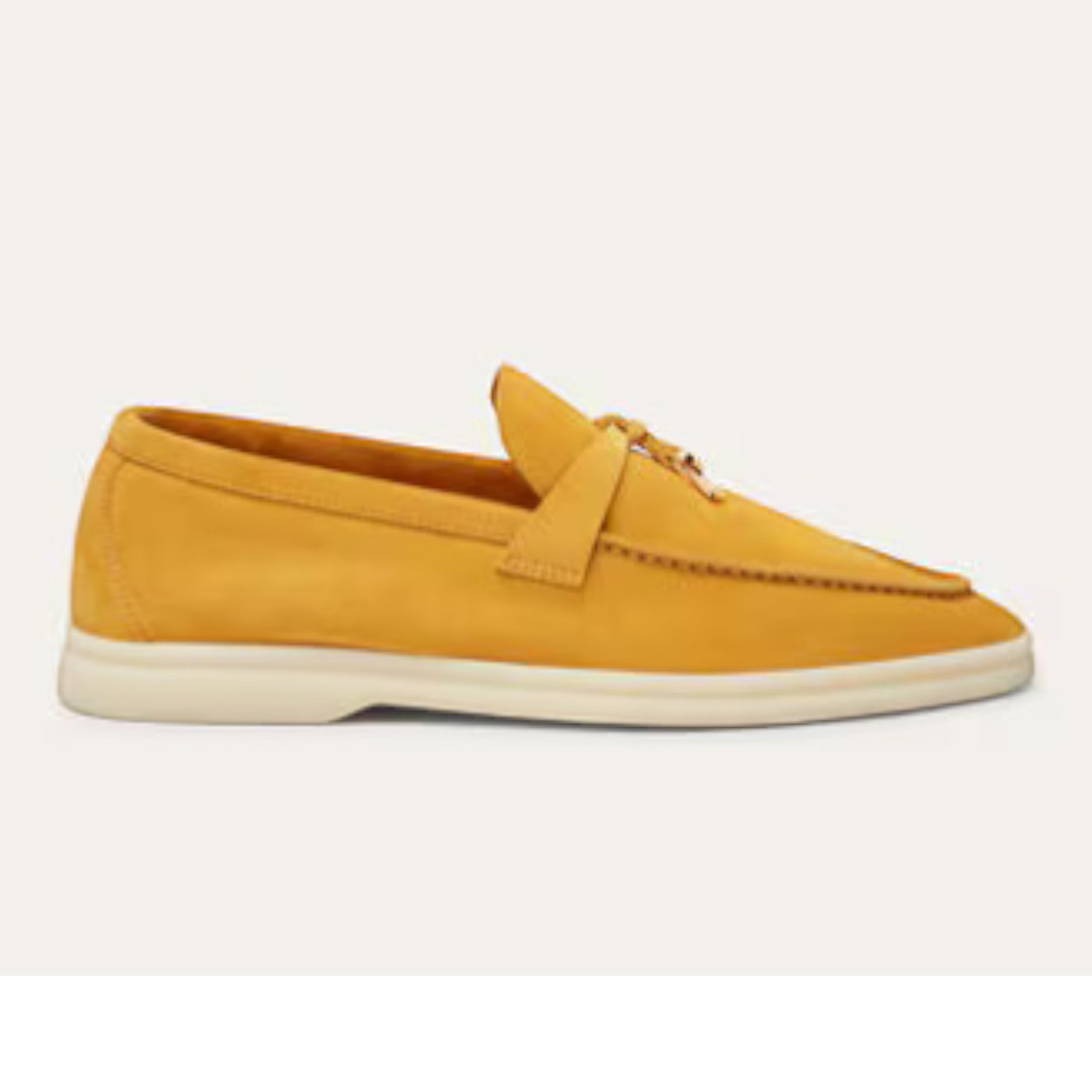 Loro Piana Summer Charms Walk Loafer Saffron Tea