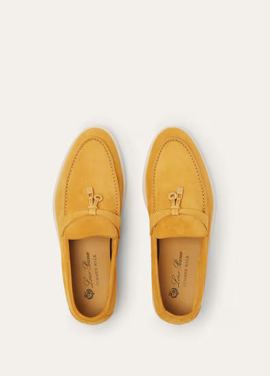 Loro Piana Summer Charms Walk Loafer Saffron Tea