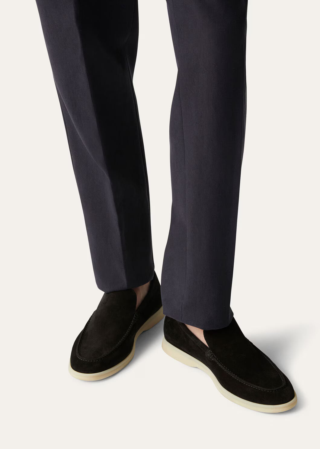 Loro Piana Summer Walk Loafer Suede Black