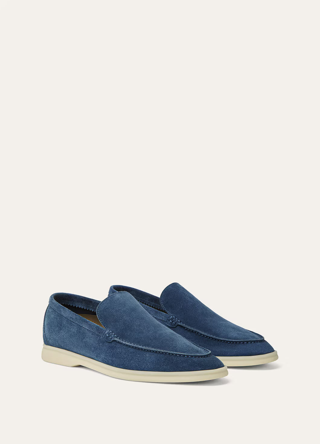 Loro Piana Summer Walk Loafer Suede Black Figs