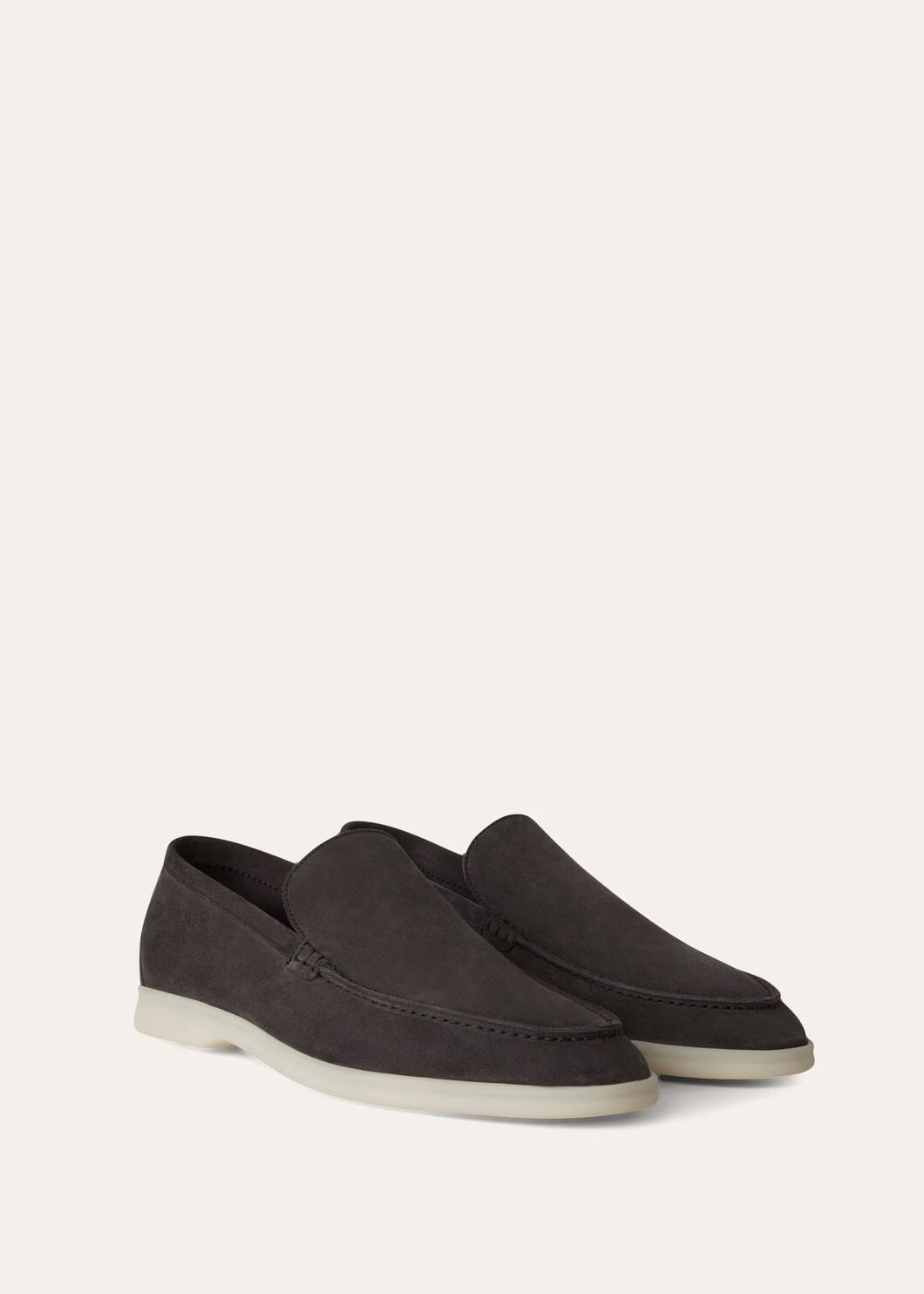 Loro Piana Summer Walk Loafer Suede Caviar