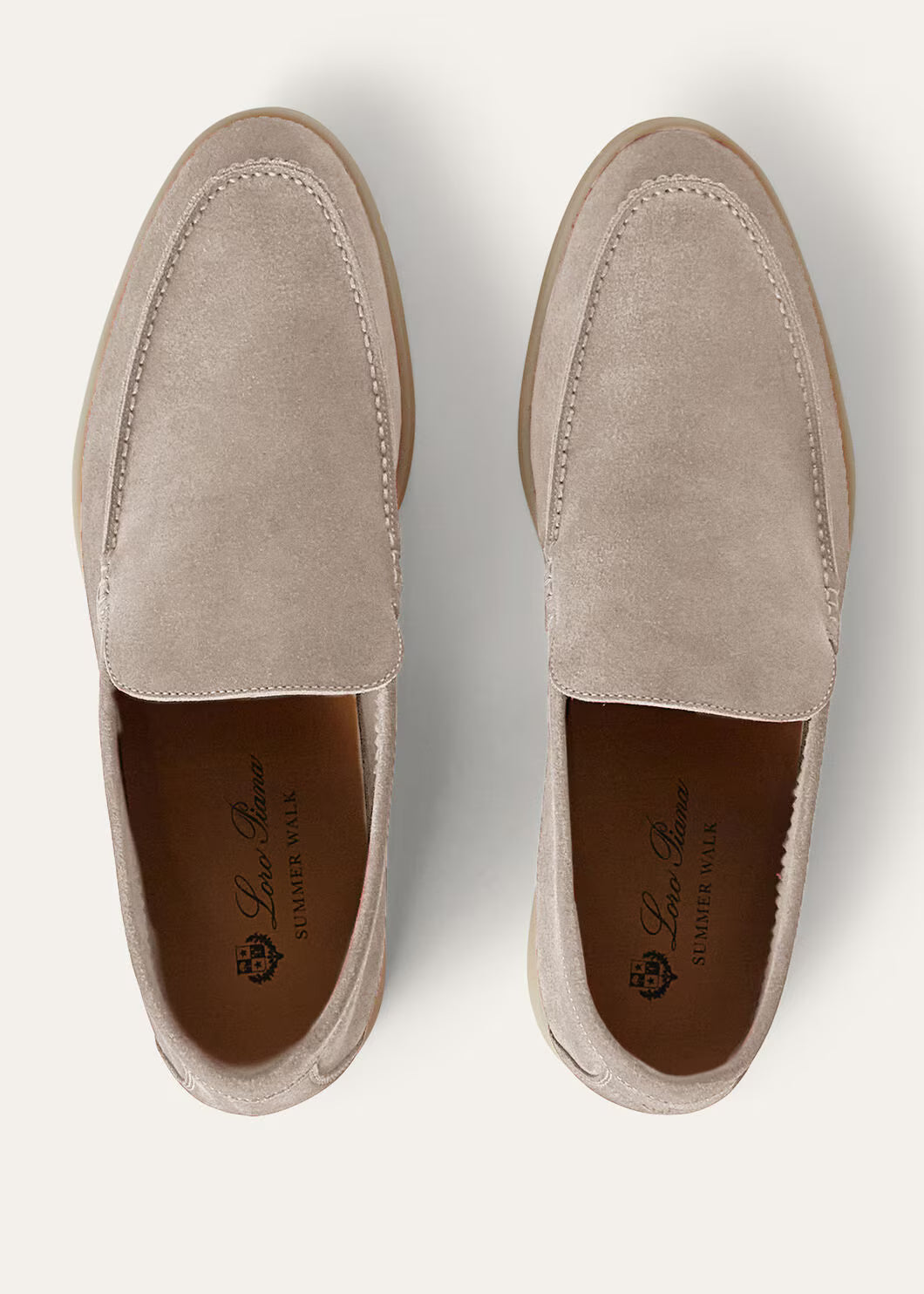 Loro Piana Summer Walk Loafer Suede Classic Beige