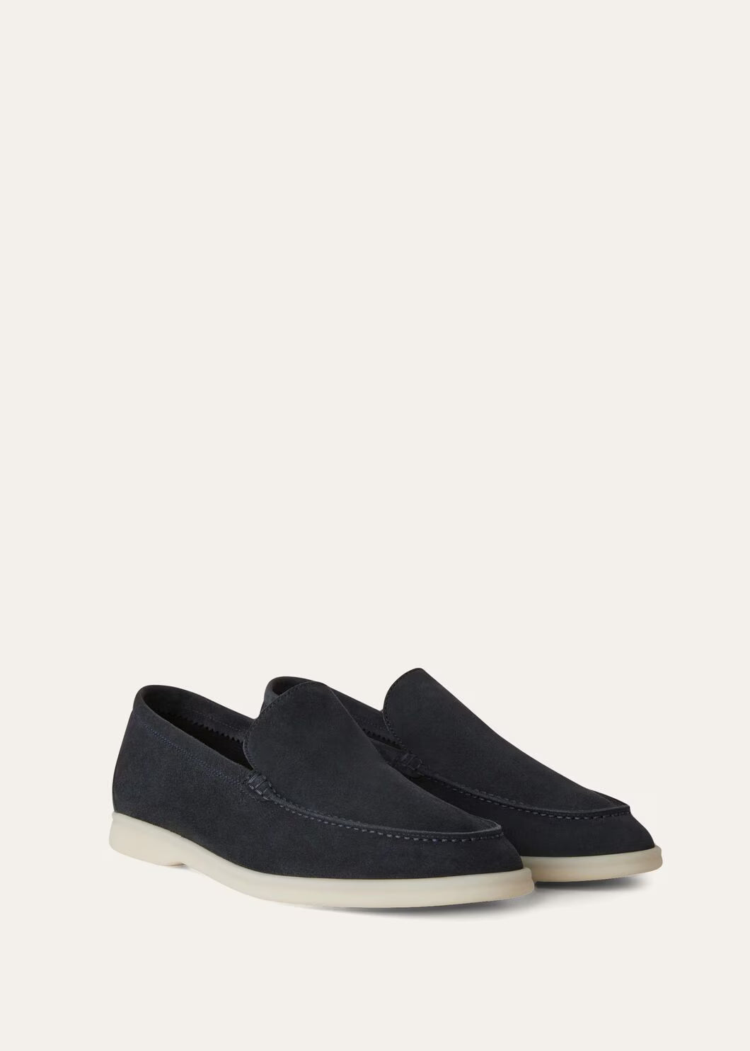 Loro Piana Summer Walk Loafer Suede Classic Blue