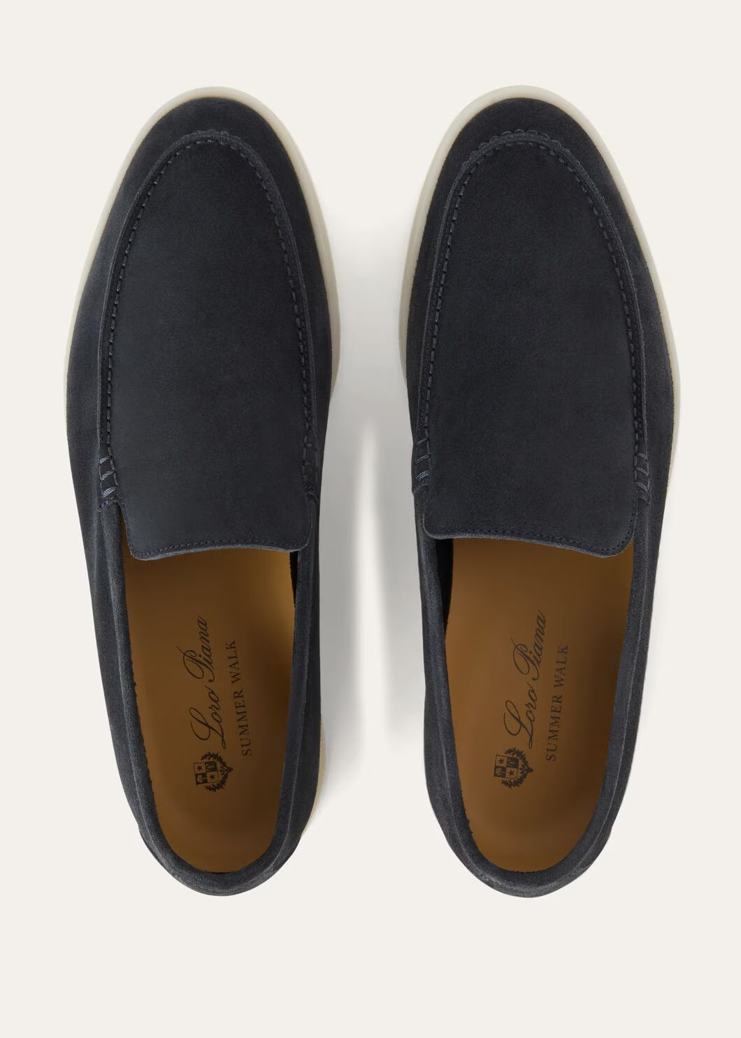 Loro Piana Summer Walk Loafer Suede Classic Blue