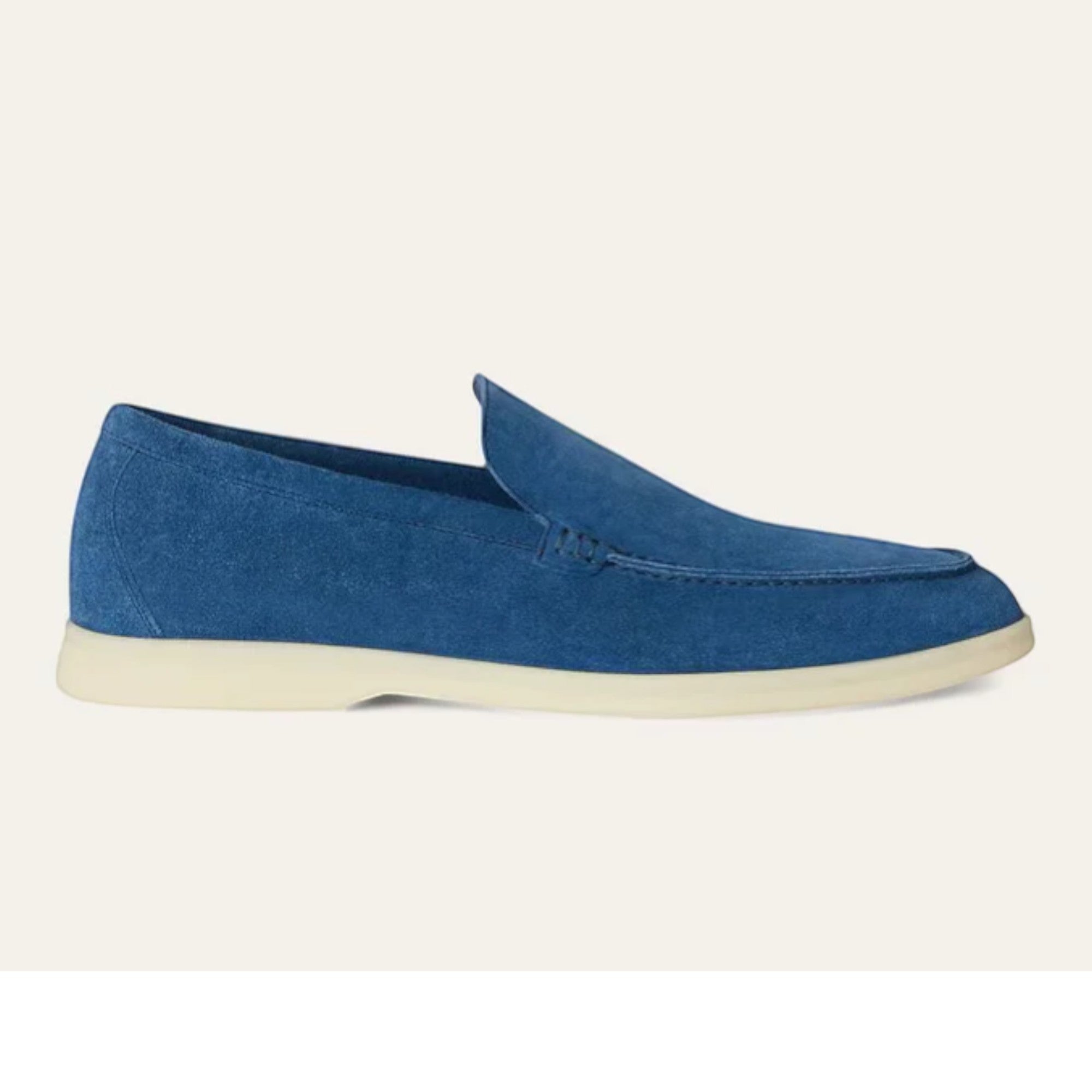 Loro Piana Summer Walk Loafer Suede Cobalt Ink