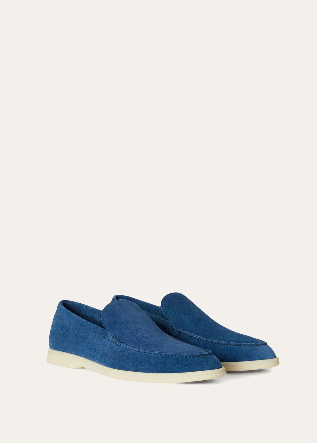 Loro Piana Summer Walk Loafer Suede Cobalt Ink