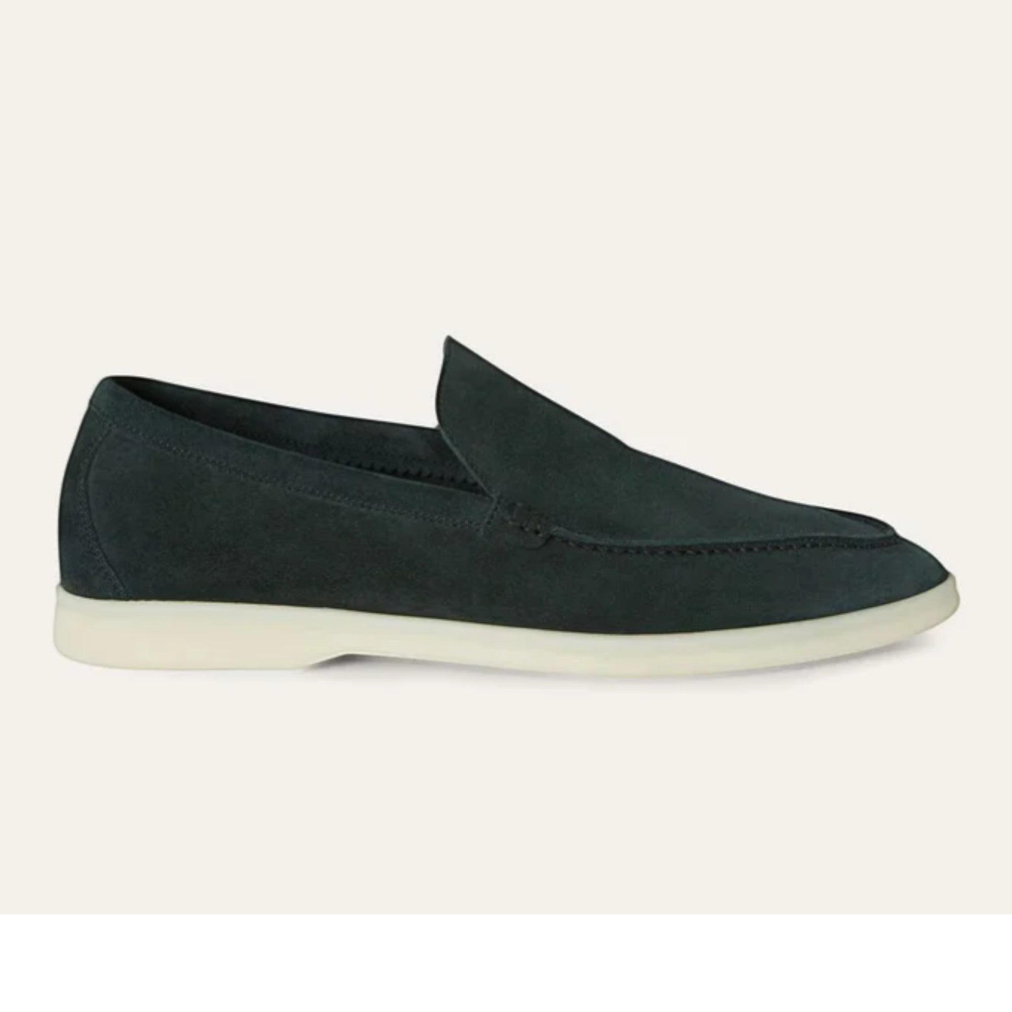 Loro Piana Summer Walk Loafer Suede Dark Green