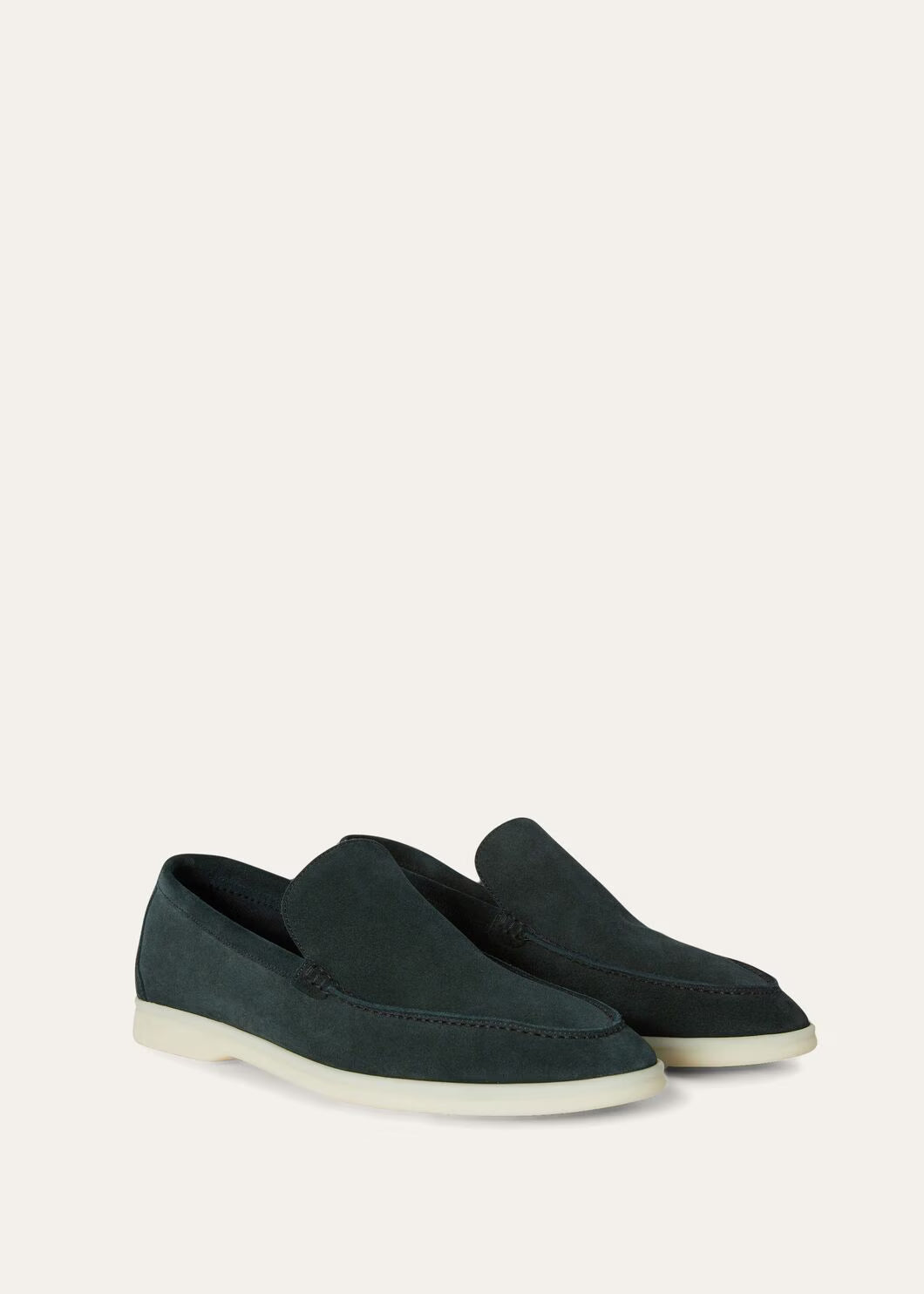 Loro Piana Summer Walk Loafer Suede Dark Green