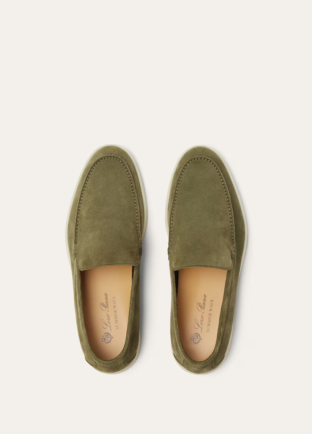 Loro Piana Summer Walk Loafer Suede Dark Murano Green