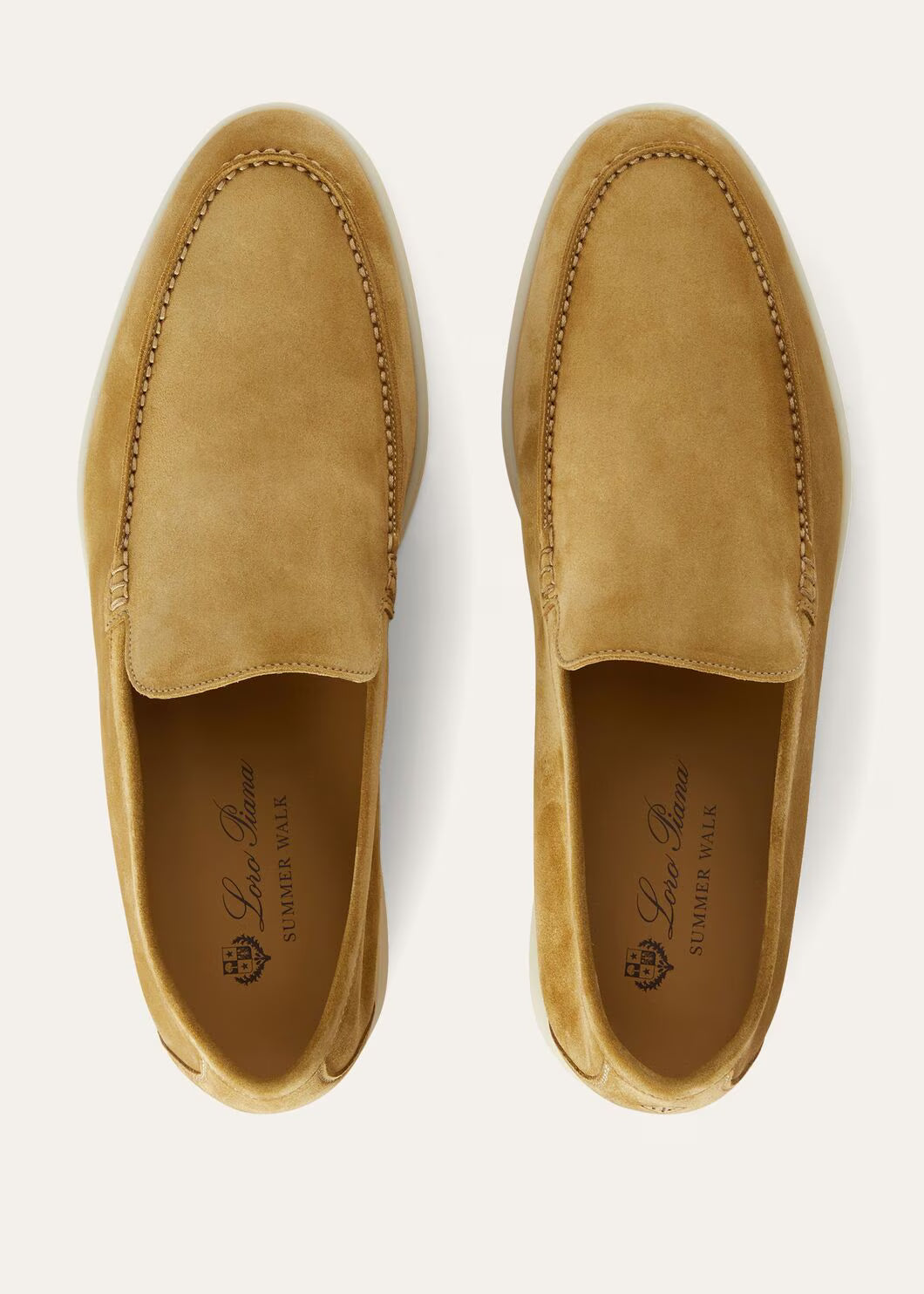 Loro Piana Summer Walk Loafer Suede Dijon Mustard Yellow