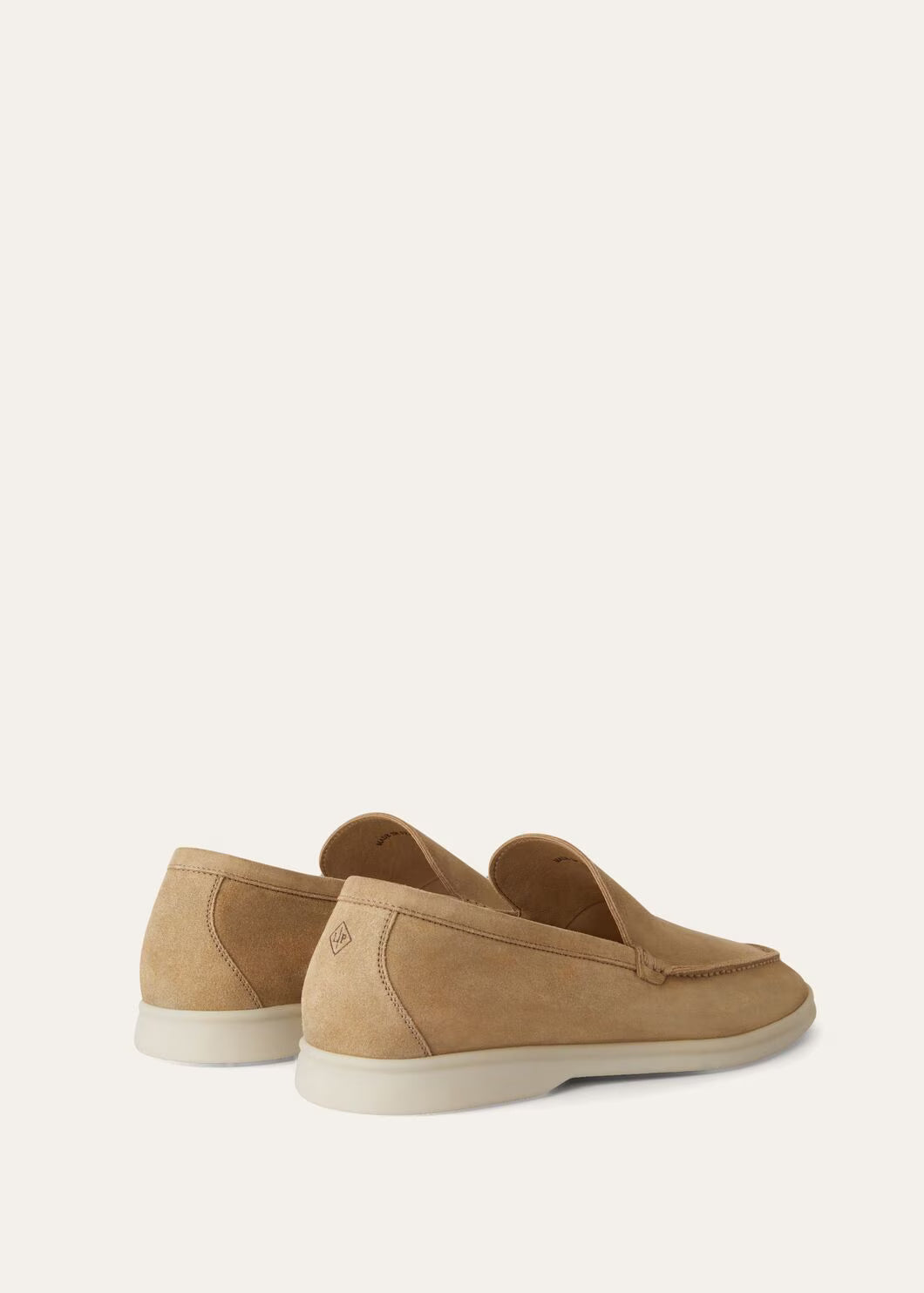 Loro Piana Summer Walk Loafer Suede Light Wood Smoke