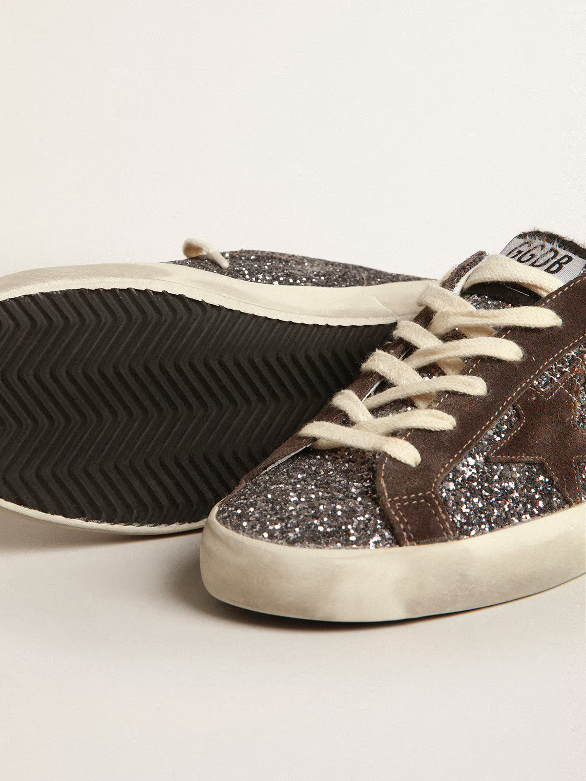 Super-Star Sneakers Glitter / Brown / Lilac