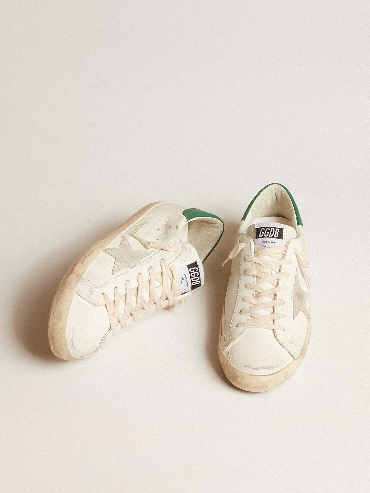 Super-Star Sneakers White / Ice Grey / Green