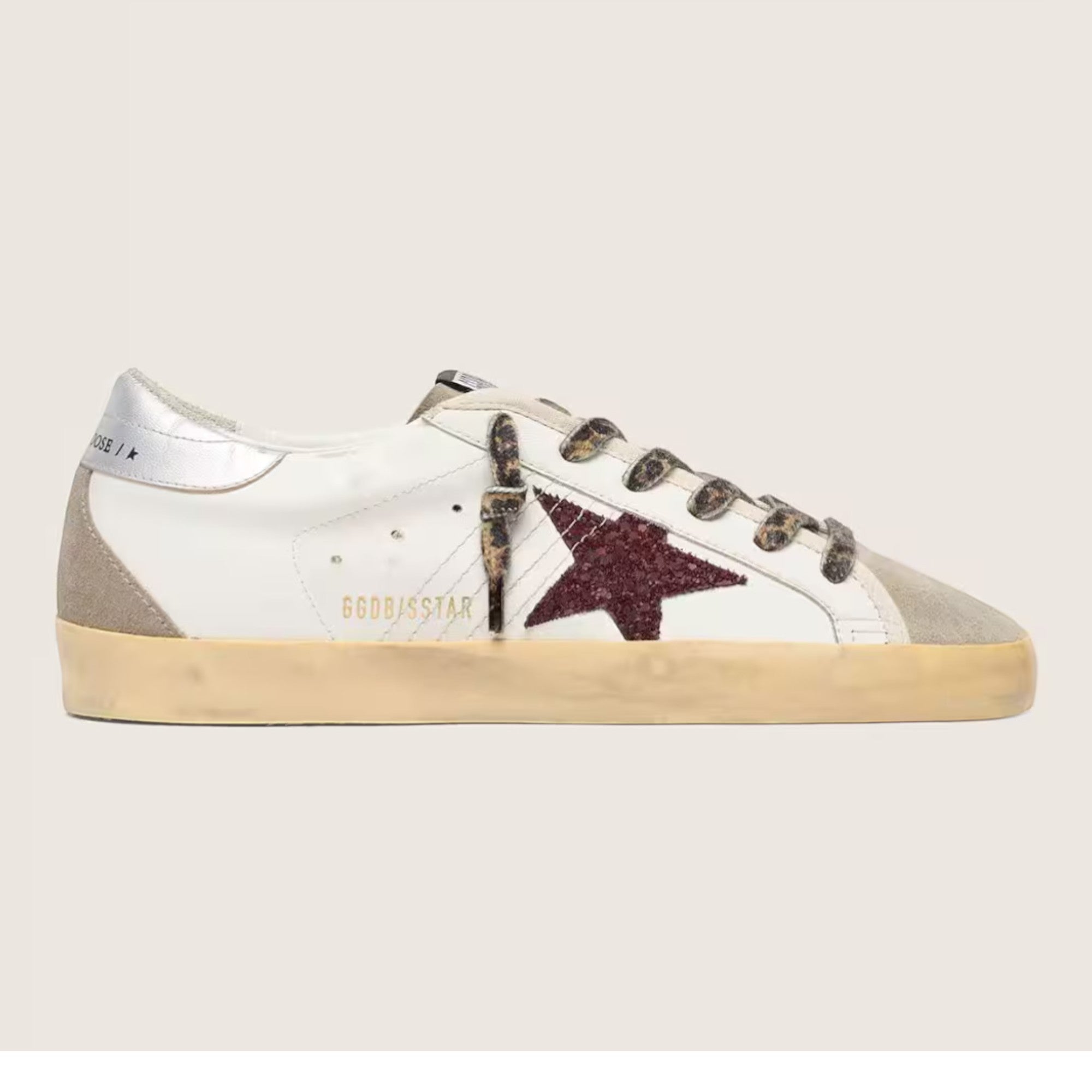 Super-Star Sneakers White / Burgundy / Silver