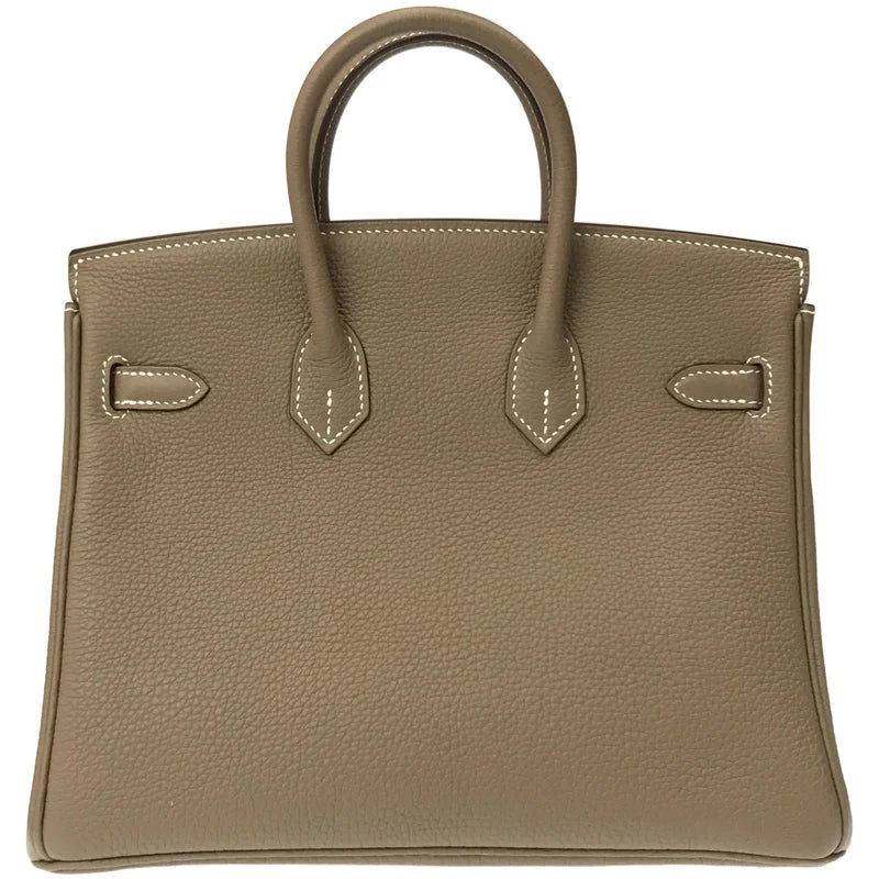 Etoupe Togo Leather Silver Hardware