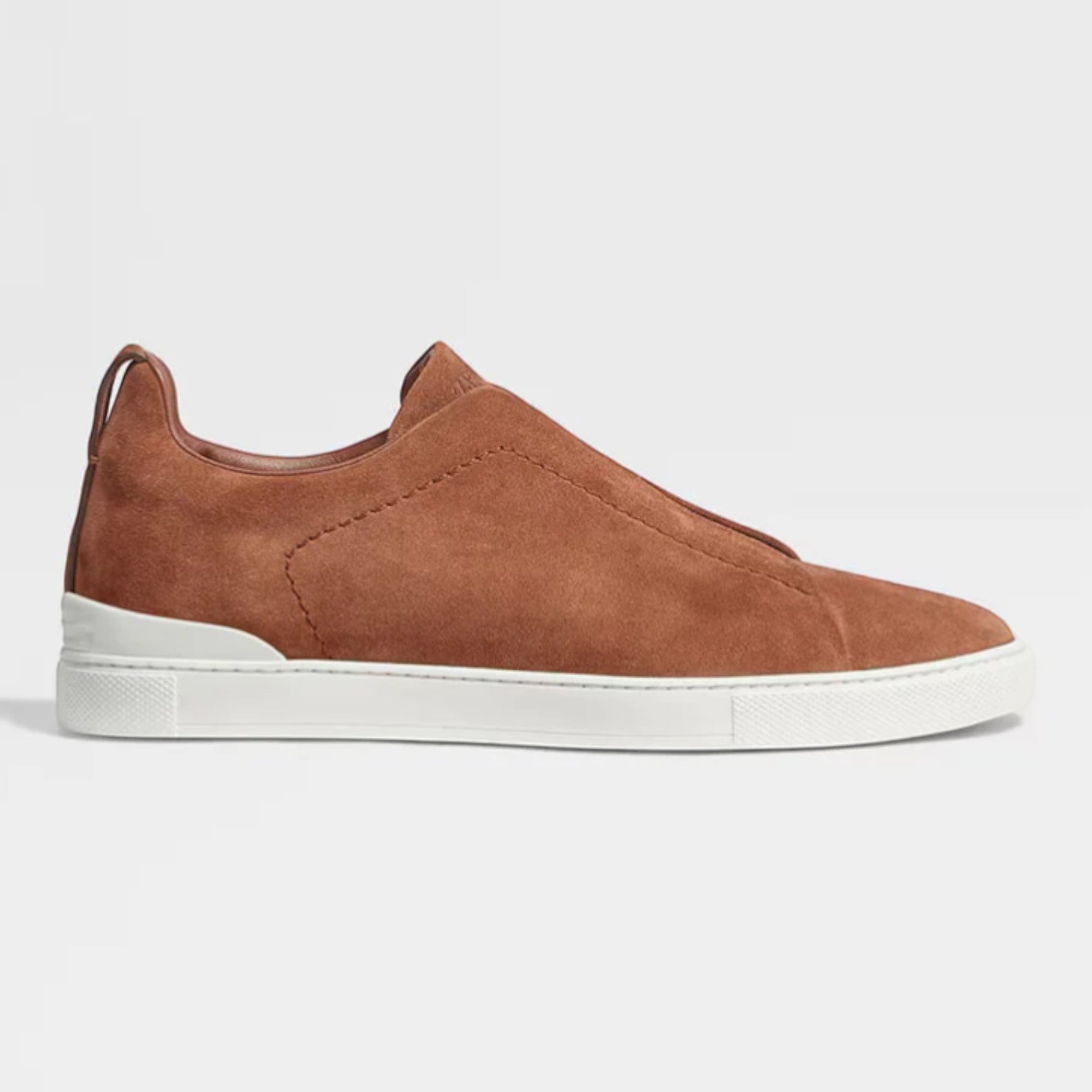 Zegna Tobacco Suede Triple Stitch™ Sneakers
