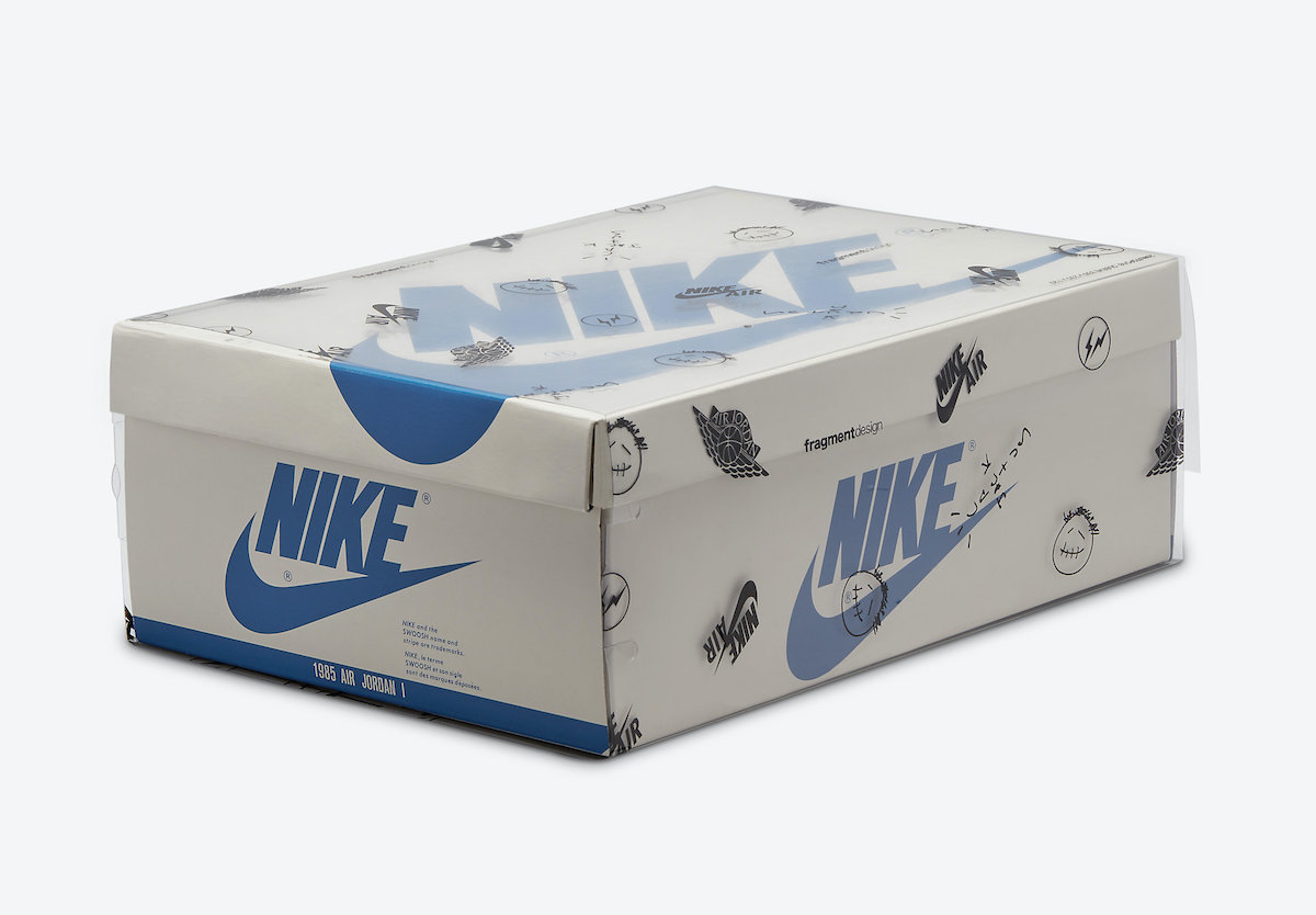 Air Jordan 1 Low x Travis Scott x Fragment Design OG White Blue