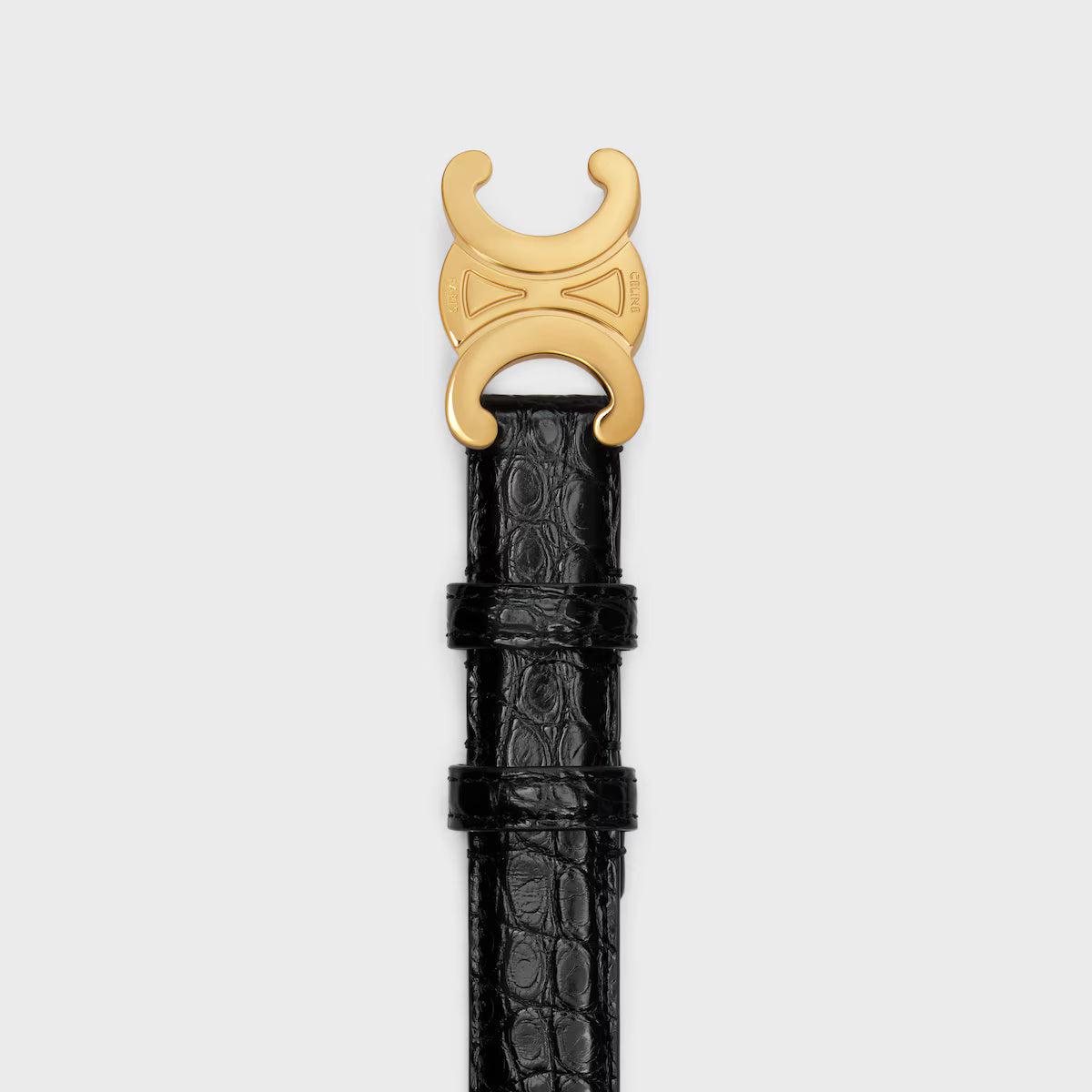 Triomphe Belt 25 mm Alligator Black