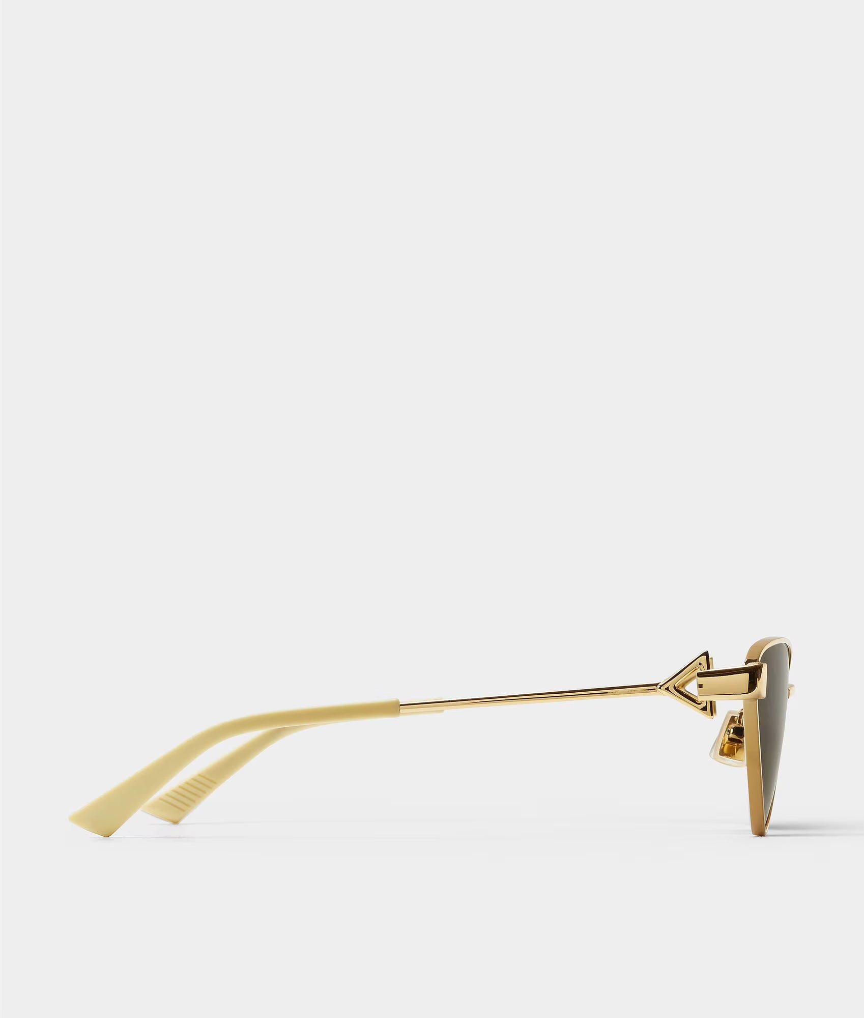 Turn Cat-Eye Sunglasses Gold Brown
