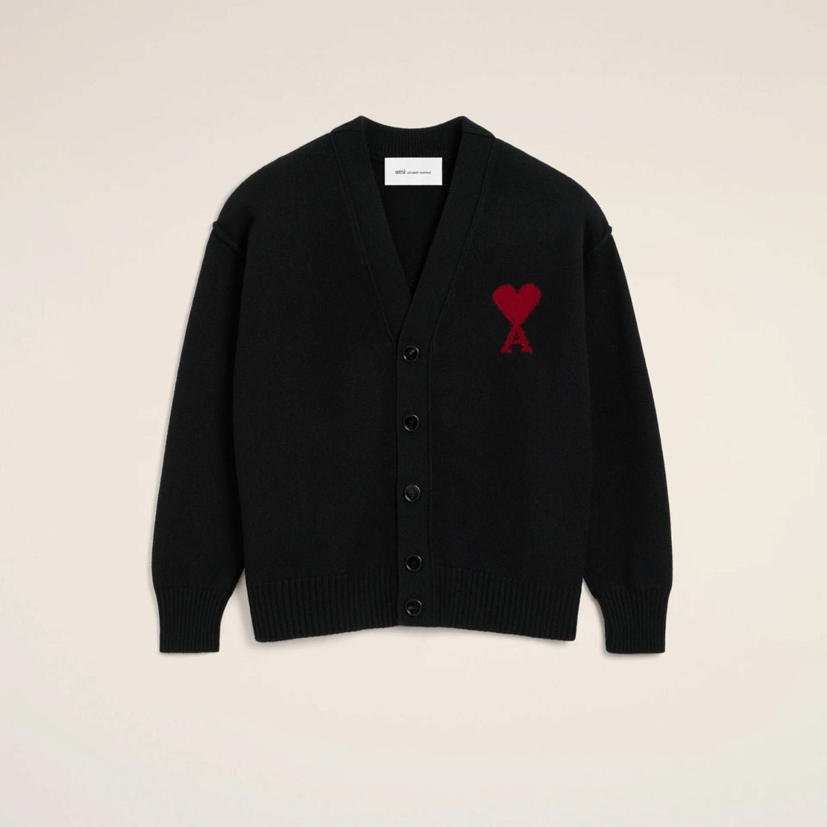 Ami de Coeur Wool Cardigan Black