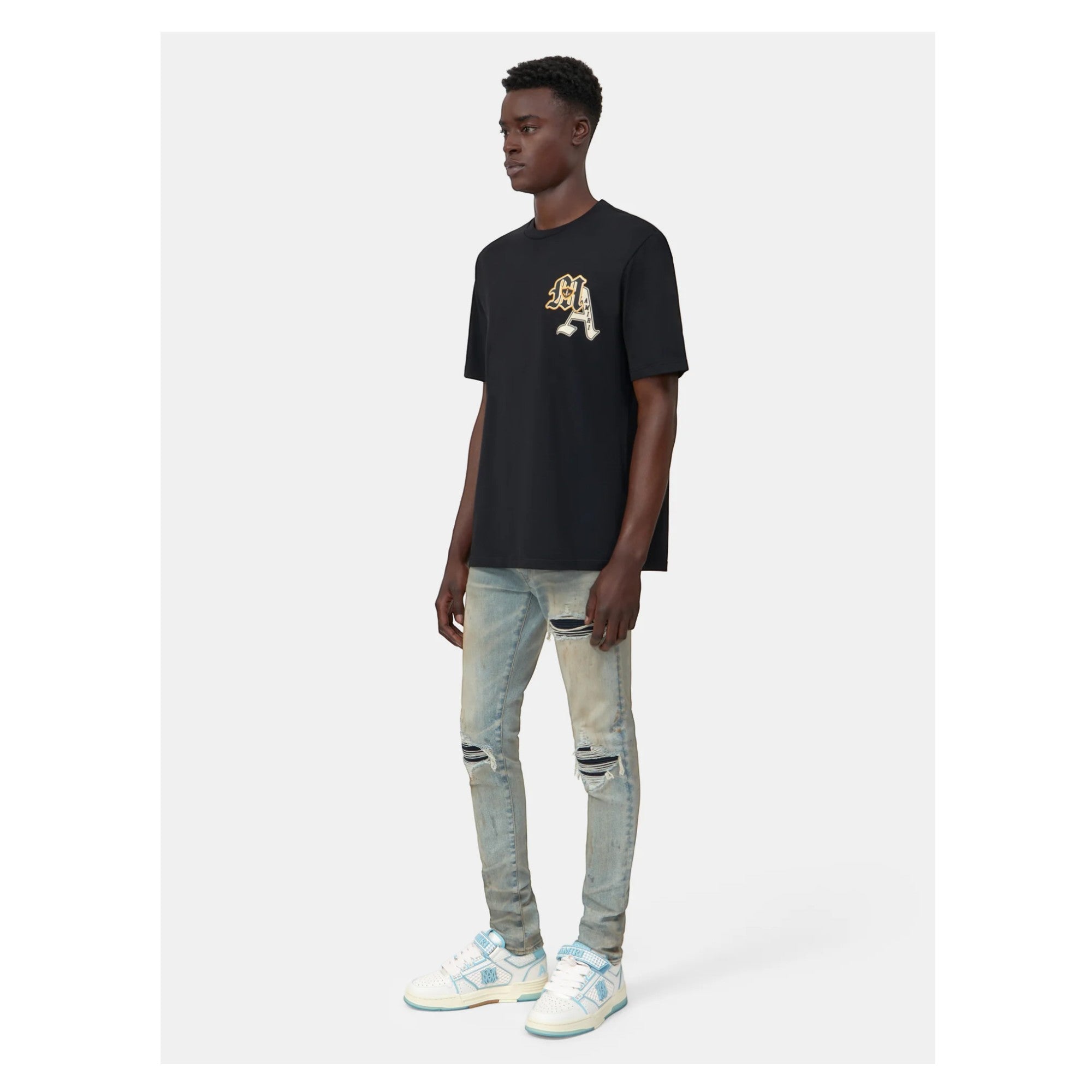 Varsity Patch T-Shirt Black
