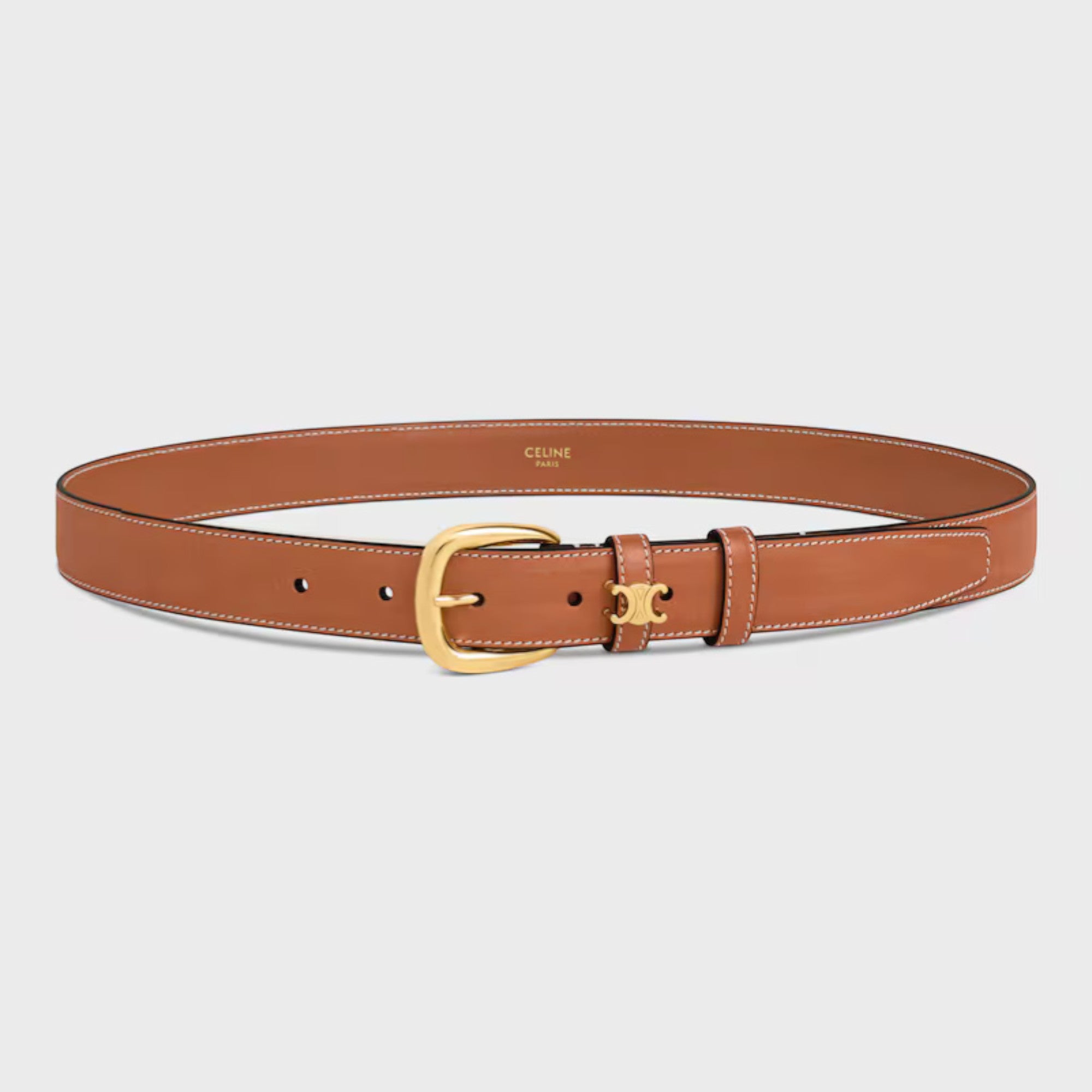 Vivienne Belt 25 mm Natural Calfskin Tan