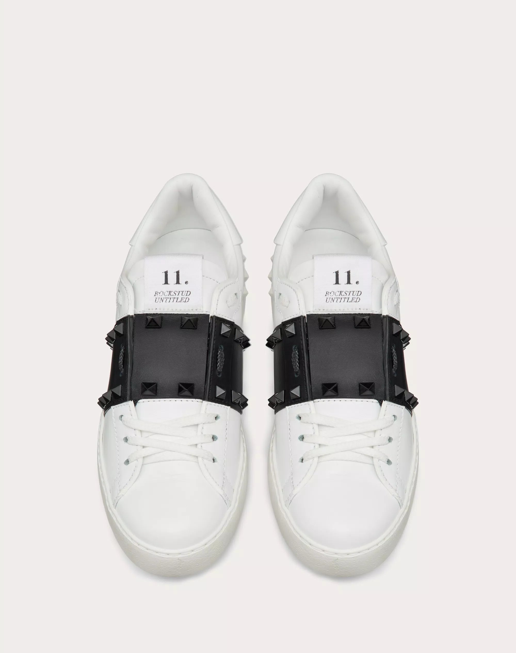 Valentino Garavani Rockstud Untitled white calfskin sneaker