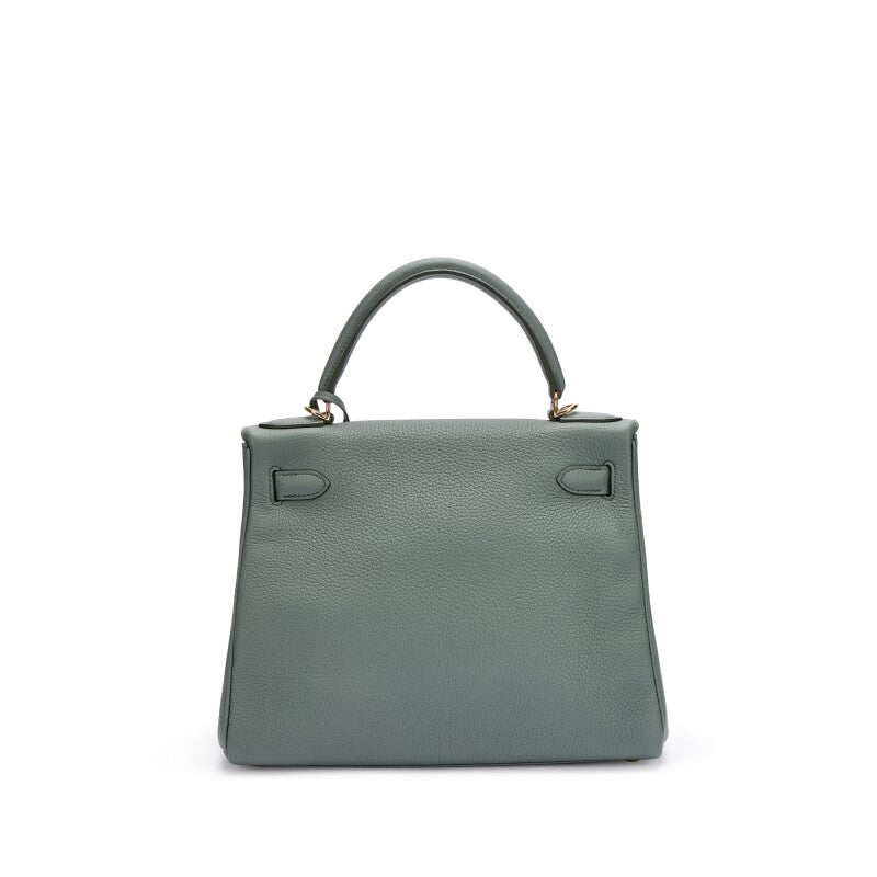 Vert Amande Togo Leather Gold Hardware