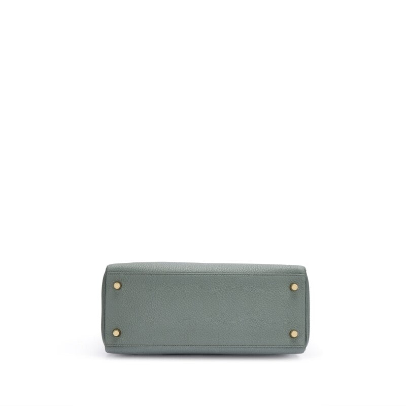 Vert Amande Togo Leather Gold Hardware