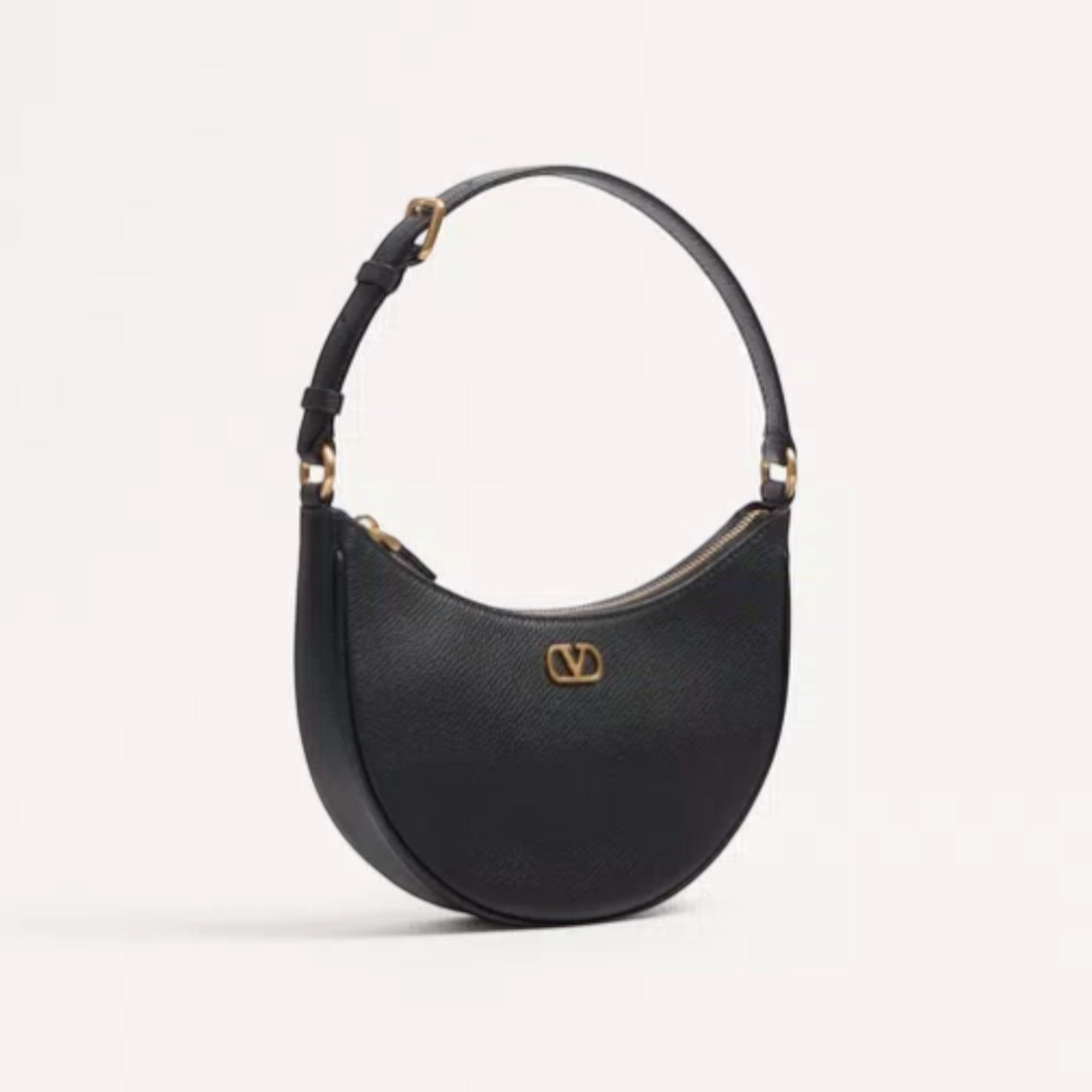 VLogo Signature Mini Hobo Bag Black