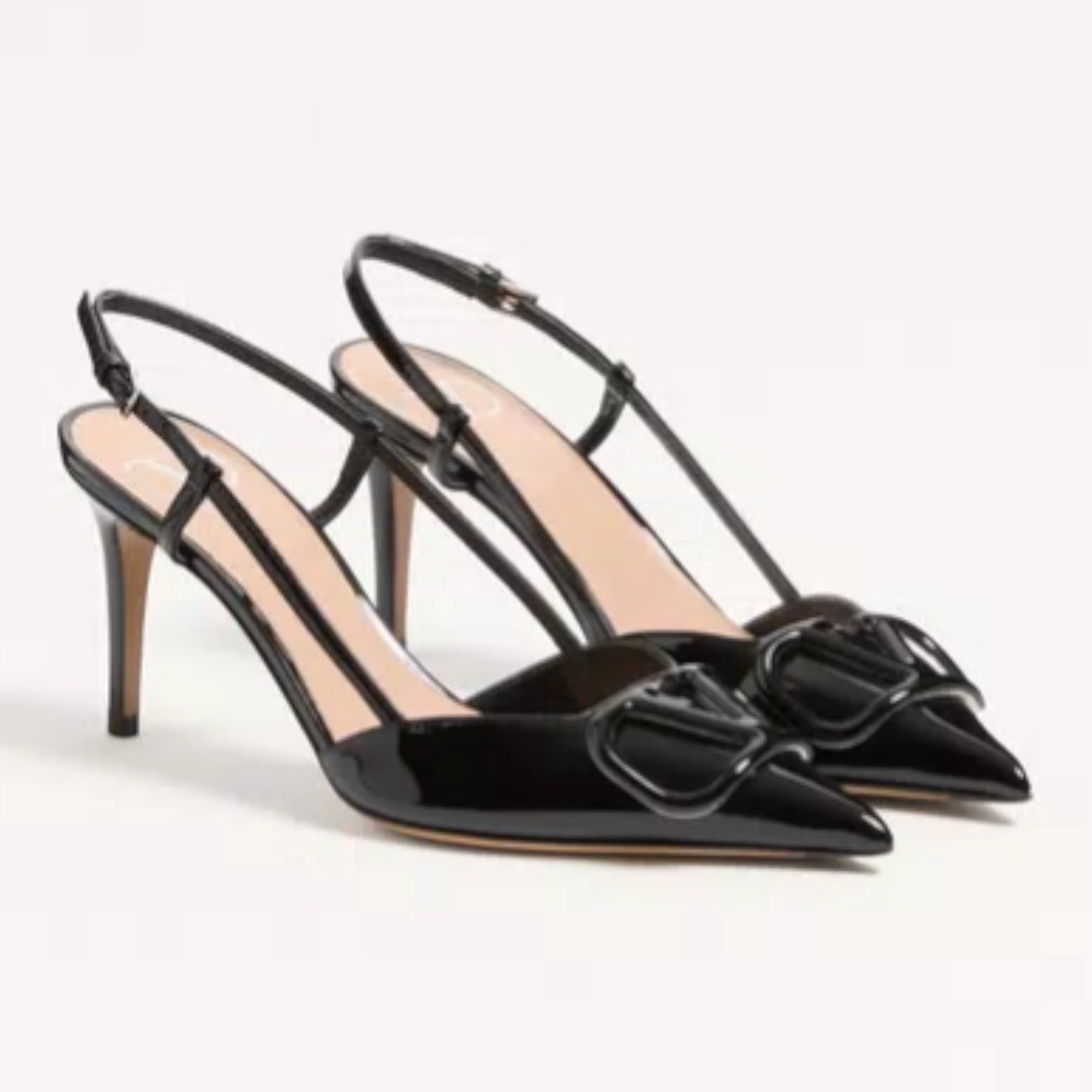 VLogo Signature Slingback Pumps Black