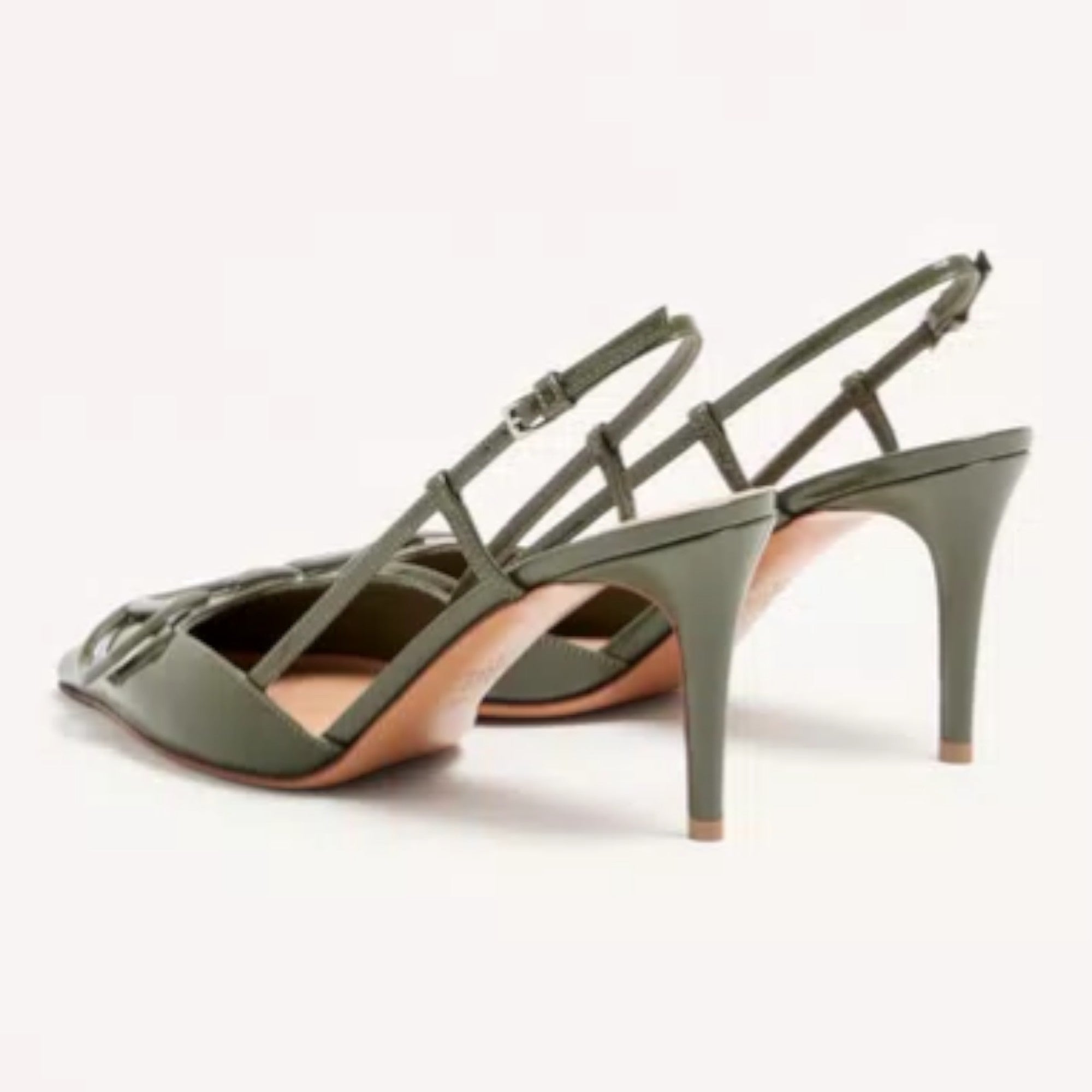 VLogo Signature Slingback Pumps Military Green
