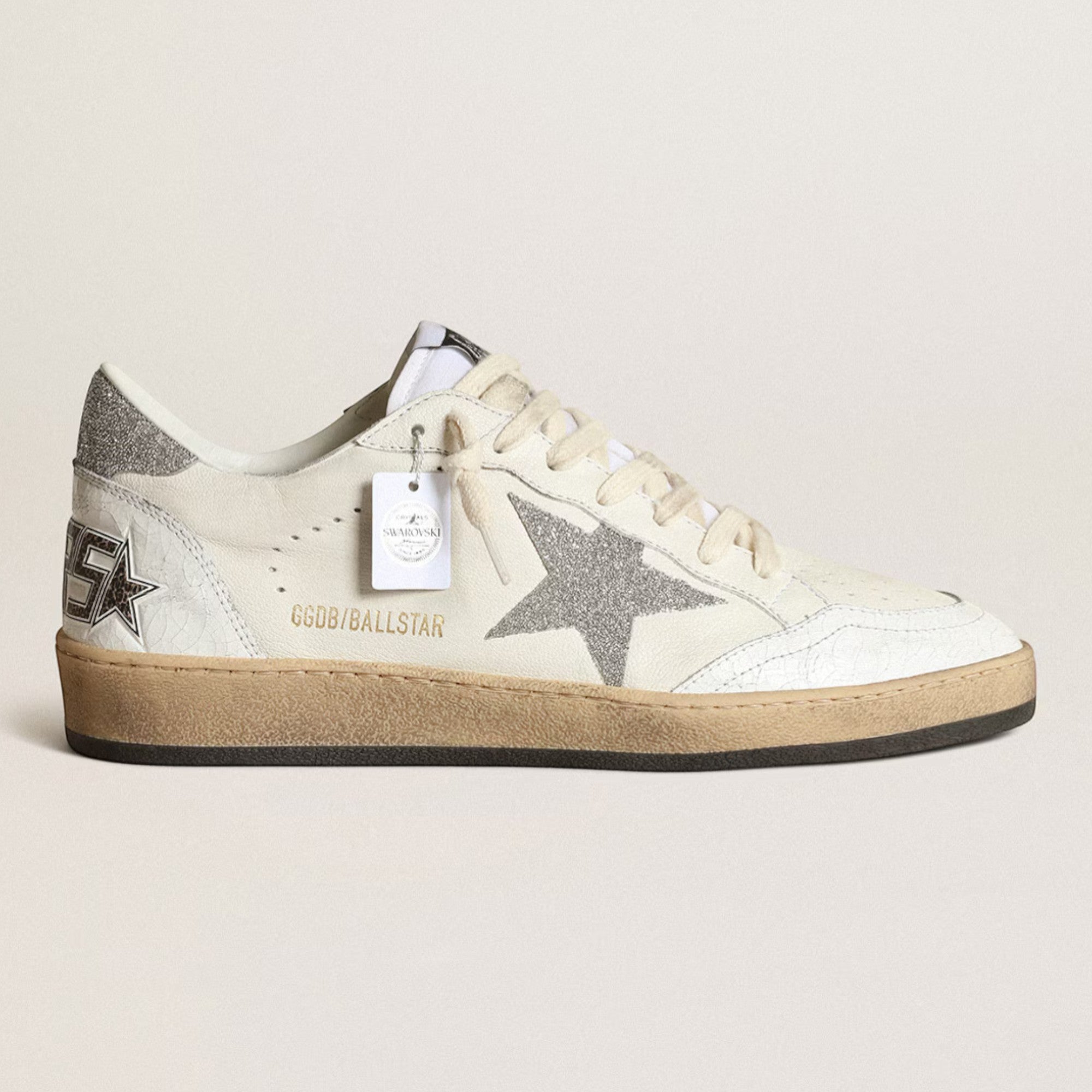 Ball Star Sneakers White Swarovski