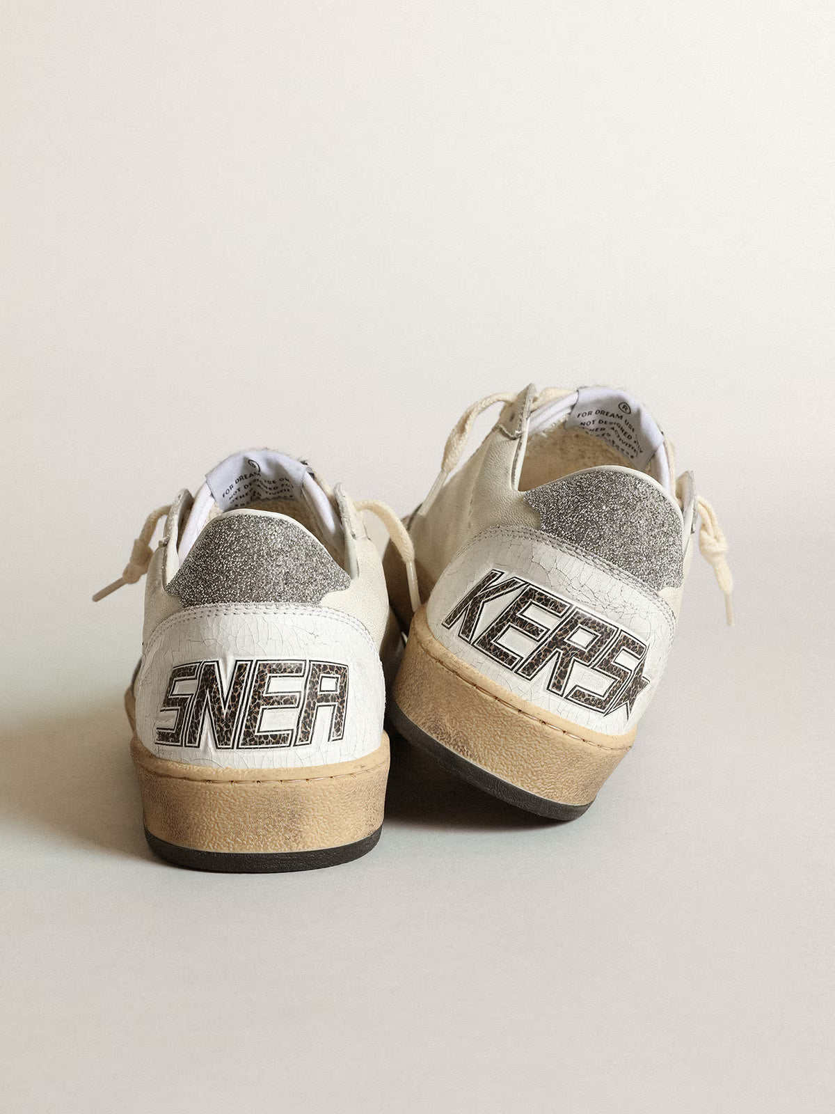Ball Star Sneakers White Swarovski