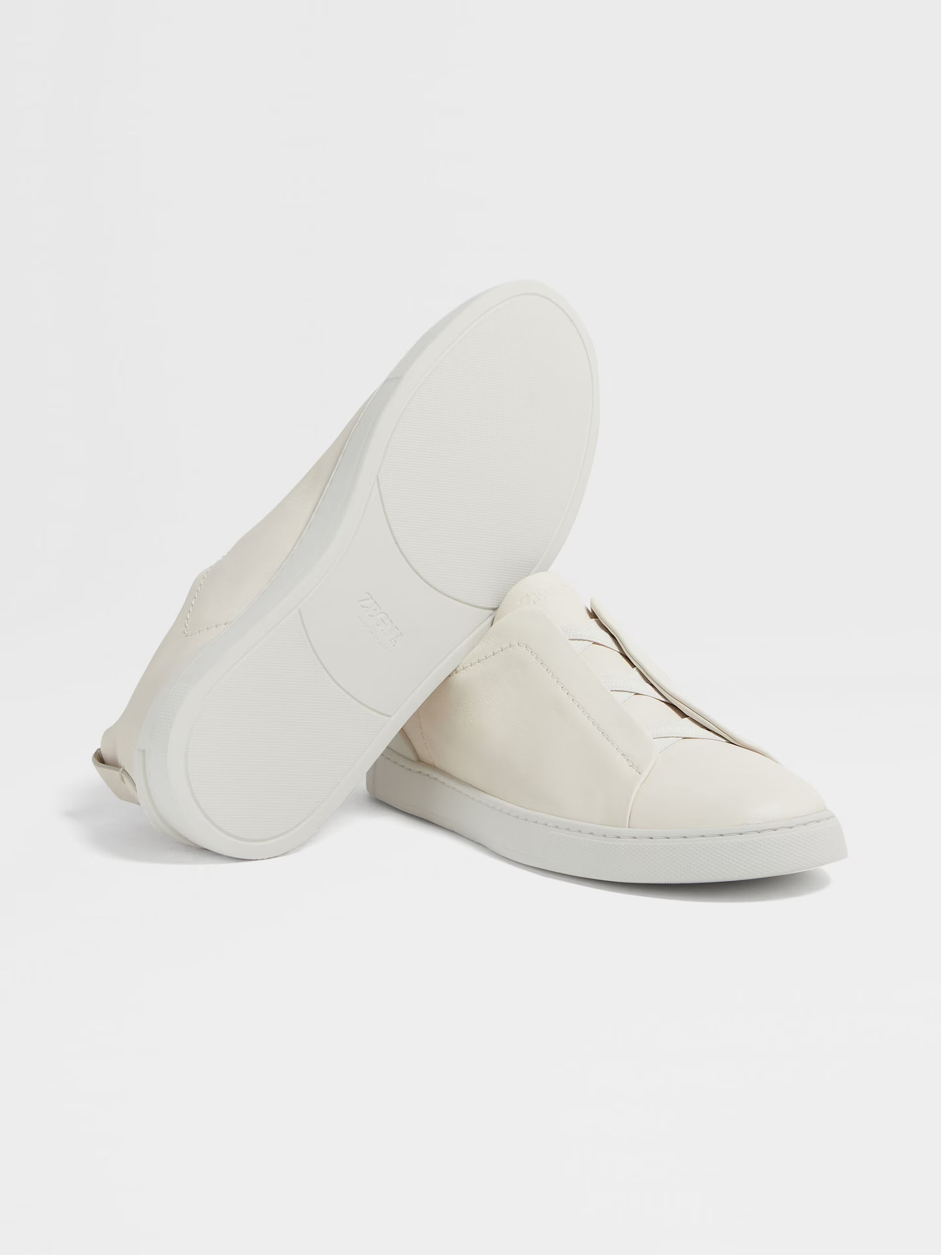 Zegna White Triple Stitch™ SECONDSKIN Sneakers