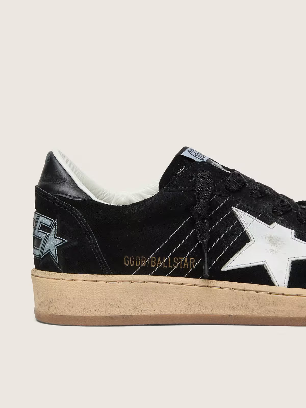 Ball Star Sneakers Suede Black / White