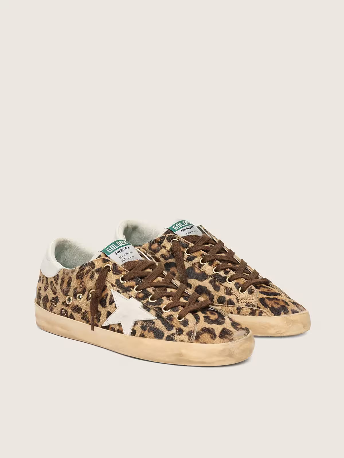 Super-Star Sneakers Leopard / White
