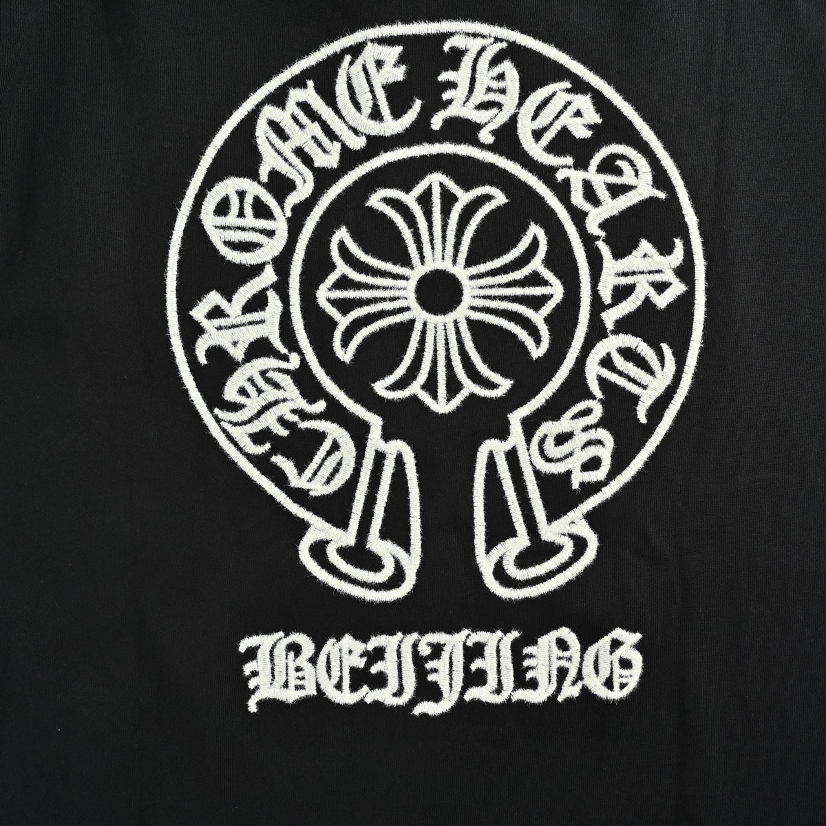 Horseshoe Logo Crewneck Sweatshirt Black