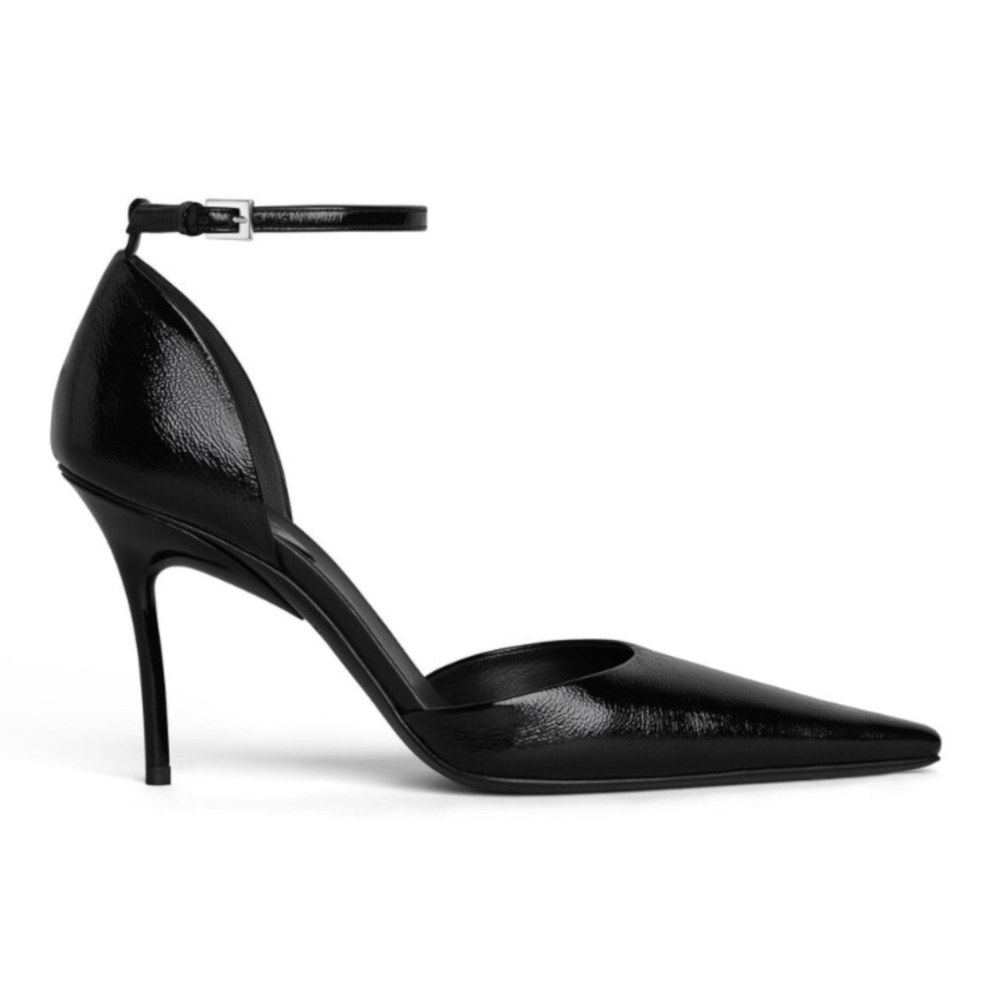 Patent Leather D'Orsay Pumps Black