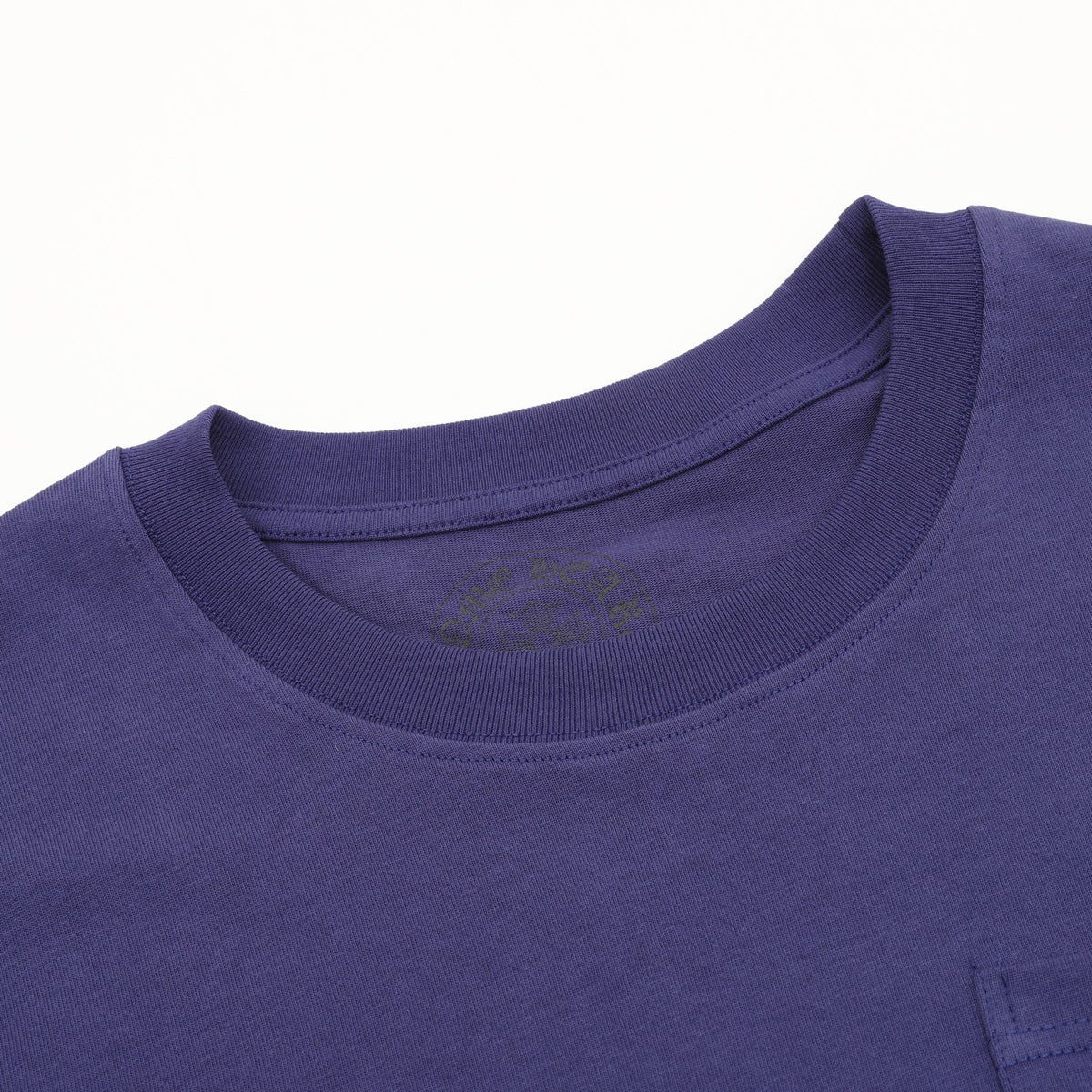 Dagger Gothic Long Sleeve Pocket T-Shirt Navy & Yellow
