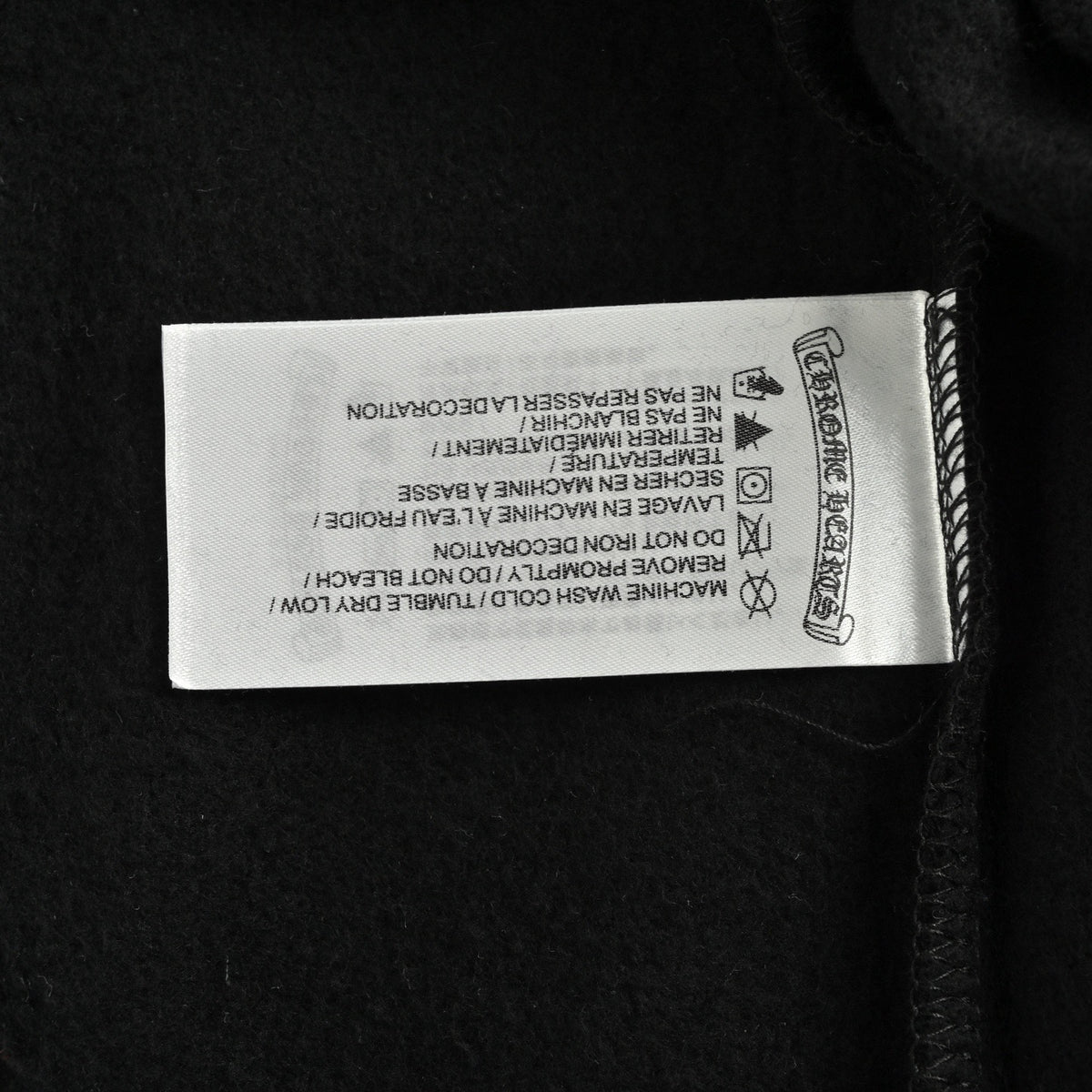 Horseshoe Zip-Up Hoodie Black