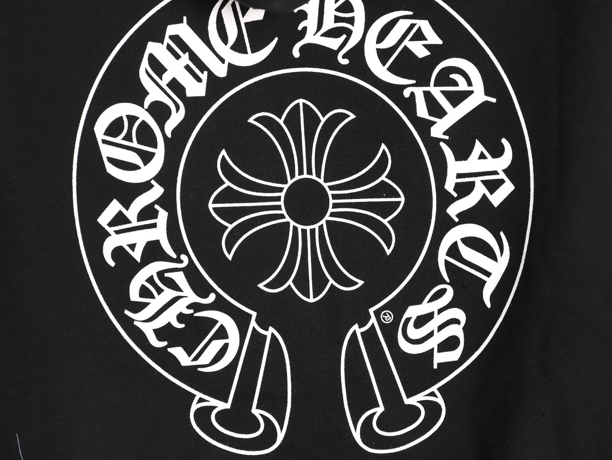 Horseshoe Logo Hoodie Black