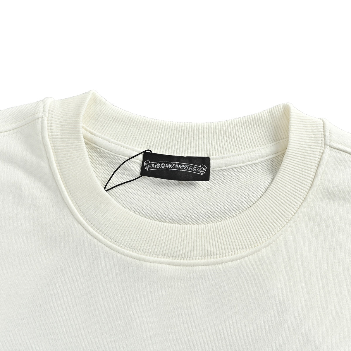 Horseshoe Logo Crewneck Sweatshirt White