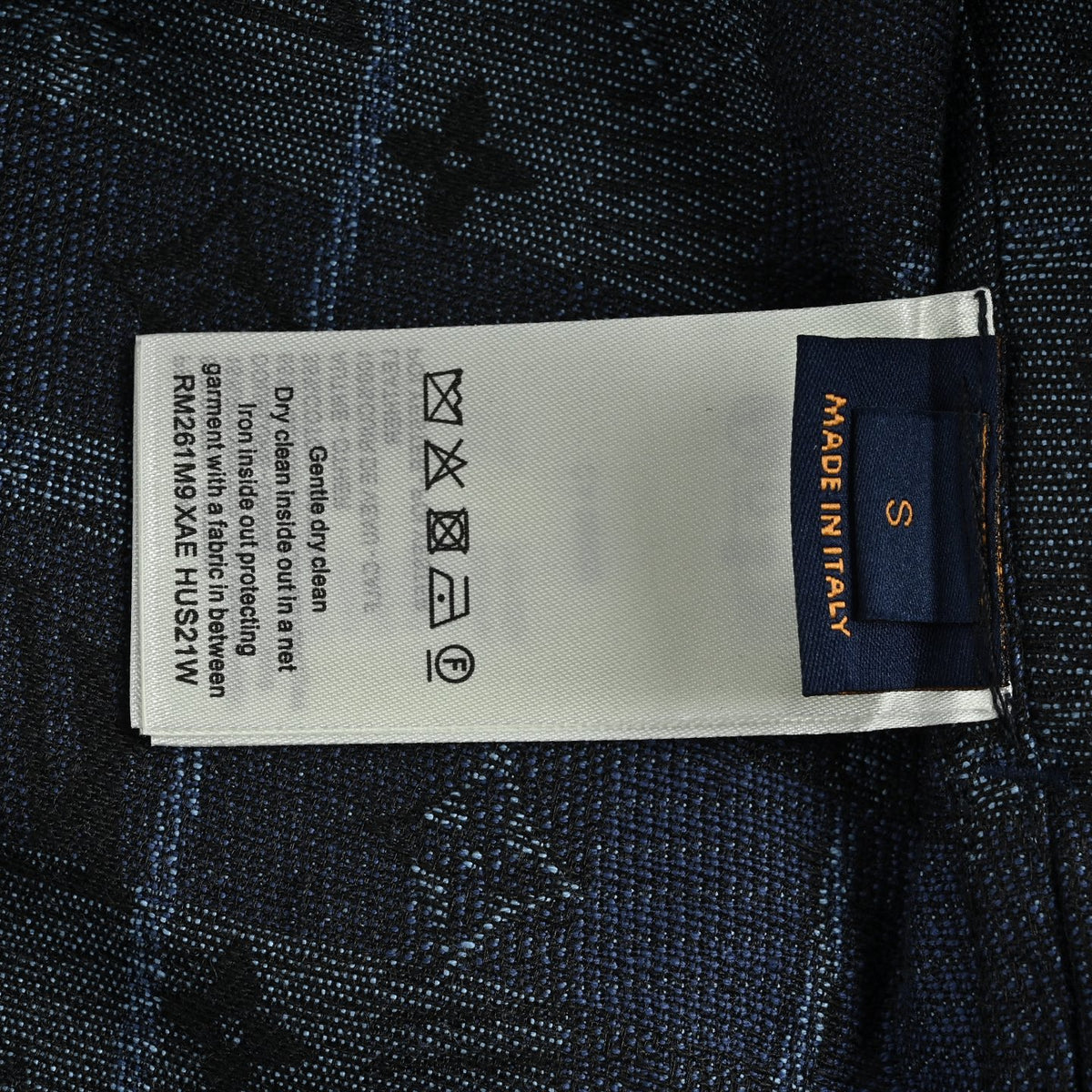 Monogram Tartan Denim Overshirt Indigo
