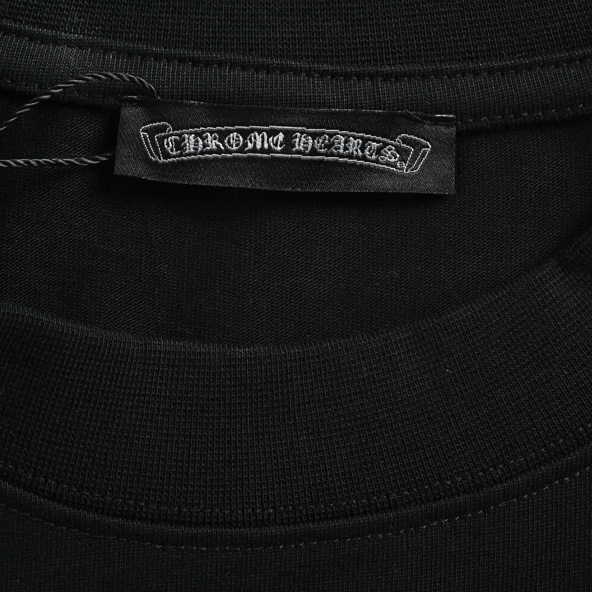 Circular Cross Long Sleeve Pocket T-Shirt Black