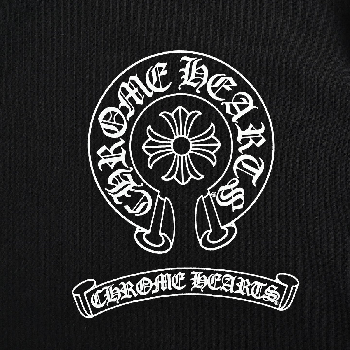 Circular Cross Long Sleeve Pocket T-Shirt Black