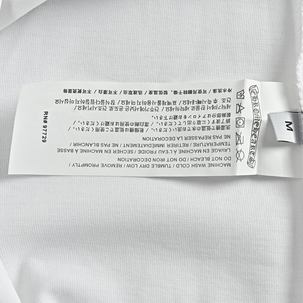Horseshoe Scroll Logo Long Sleeve T-Shirt White