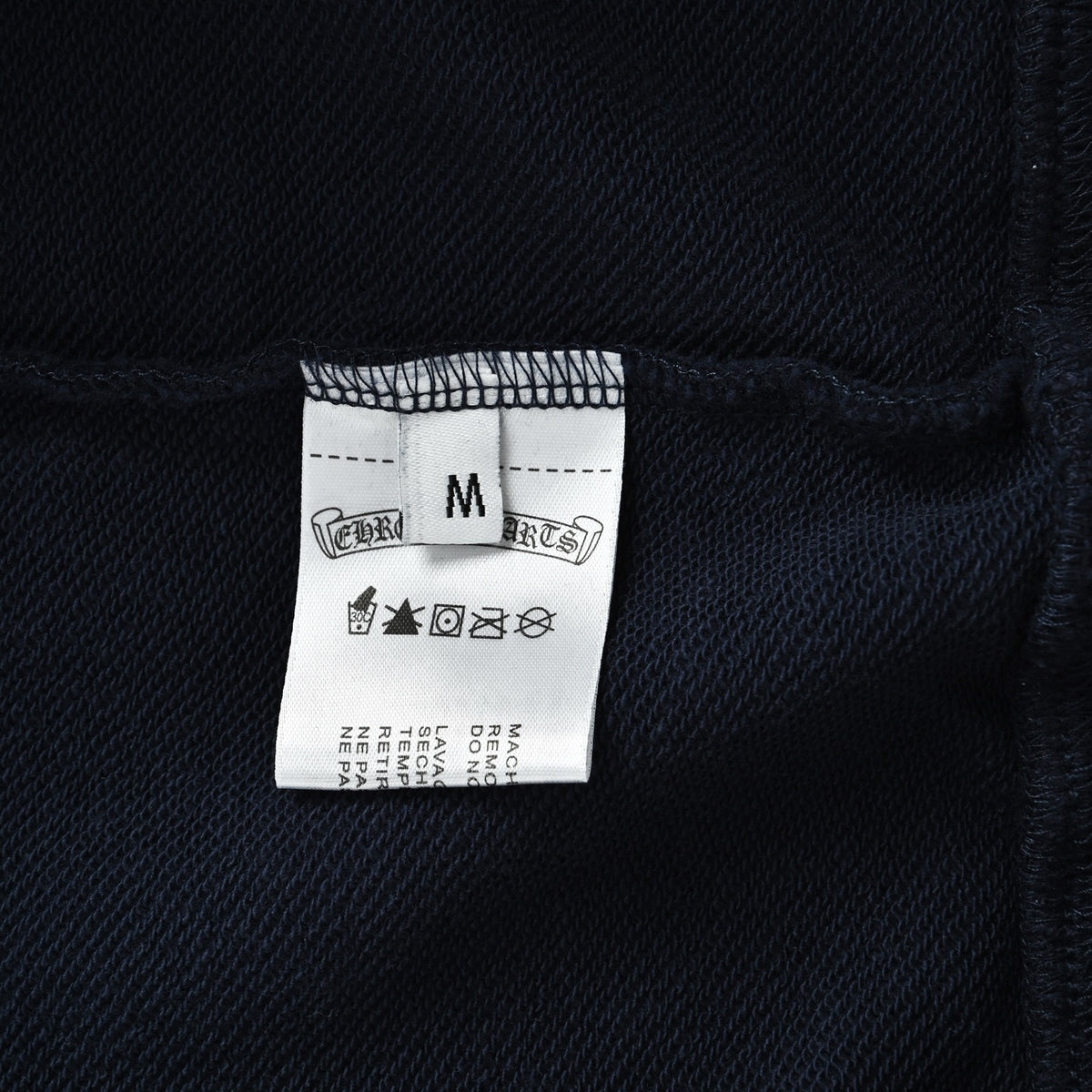 Circular Logo Pullover Hoodie Dark Navy Blue