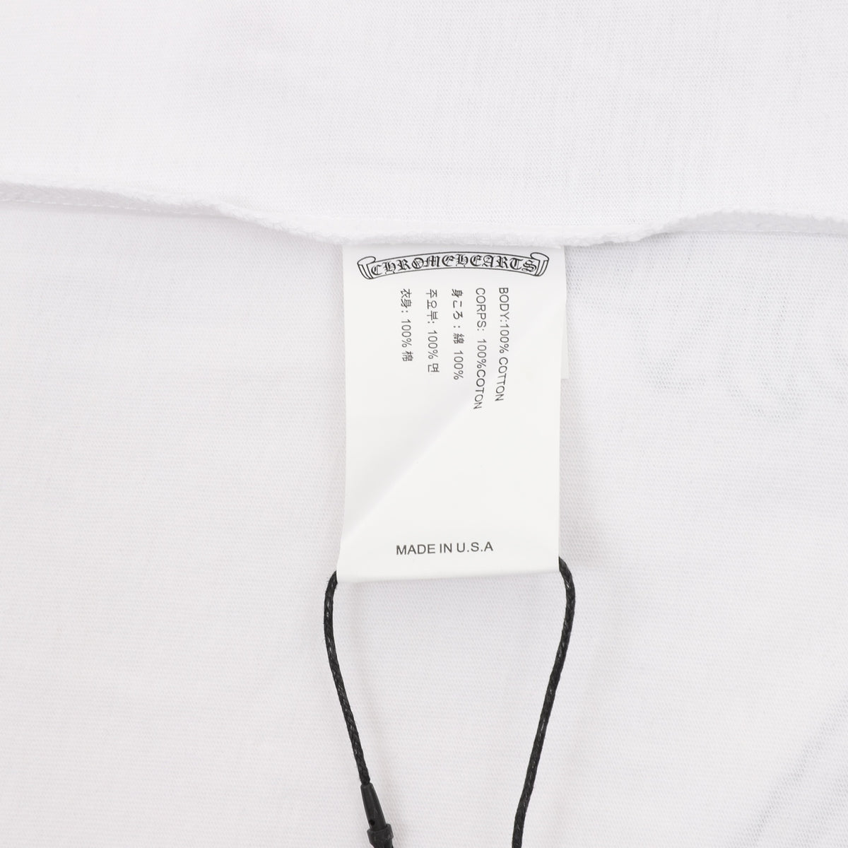 Logo-Print Long Sleeve Pocket T-Shirt White