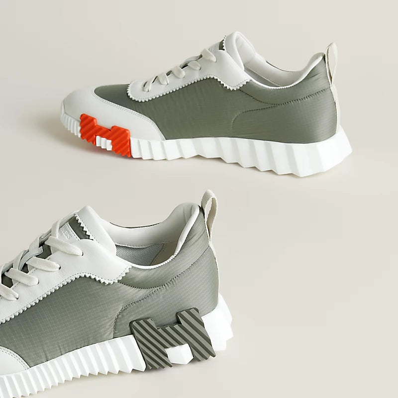 Hermès Bouncing Sneaker Étoupe/Blanc